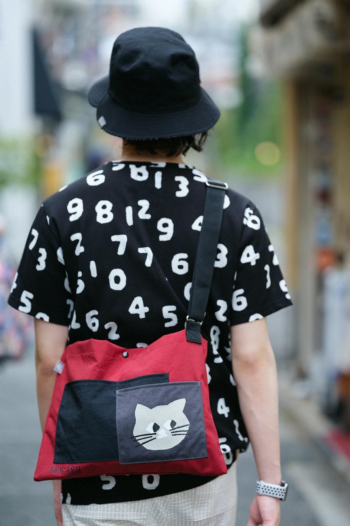 Chizimi Cotton 40/40 Short Sleeve T-shirt / SO-SU-U Kon Black