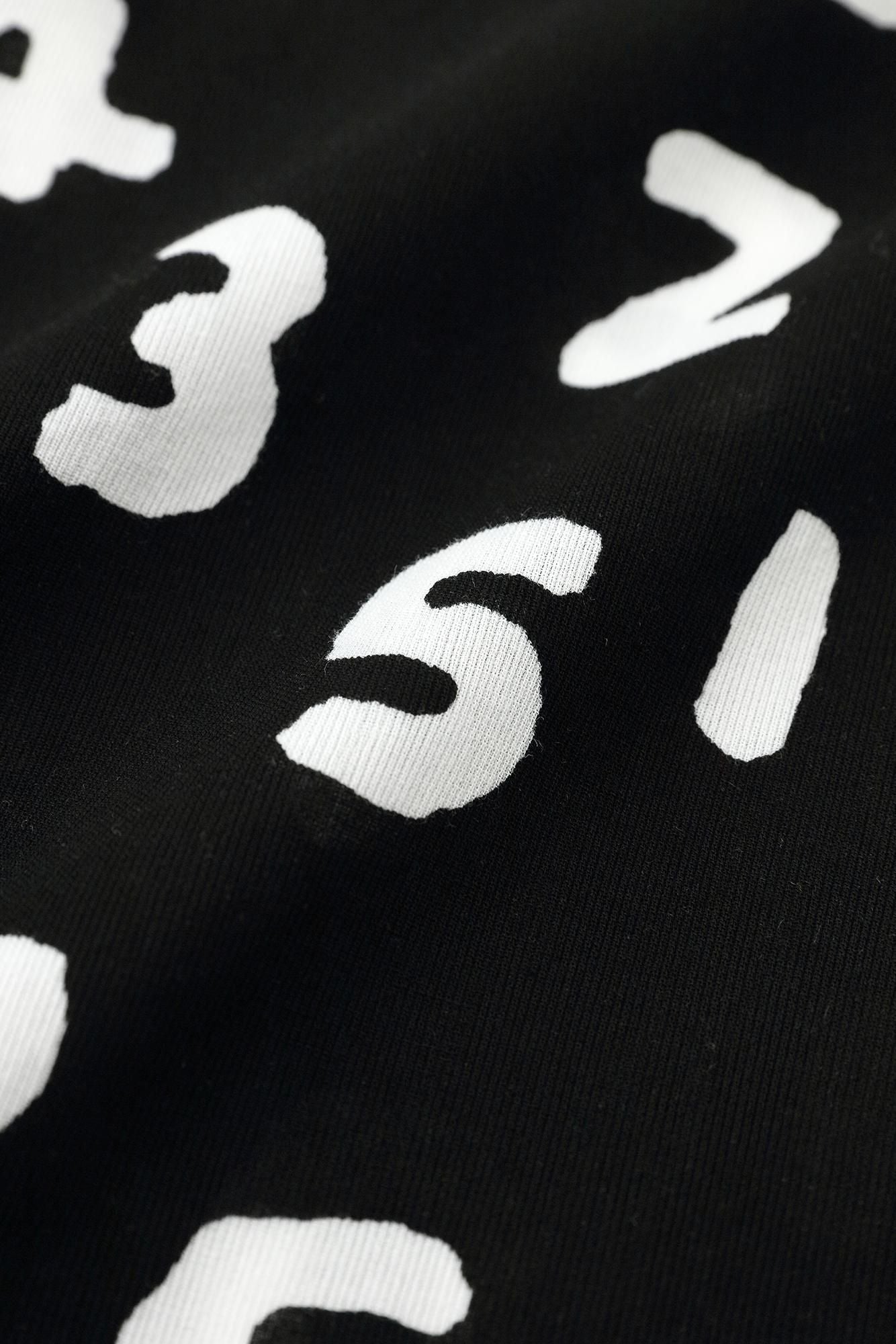 Chizimi Cotton 40/40 Short Sleeve T-shirt / SO-SU-U Kon Black