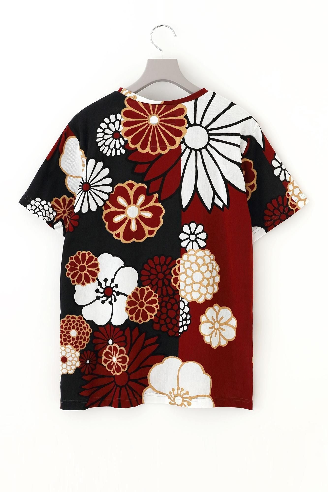 高島縮棉 40/40短袖T-shirt/金襴緞子