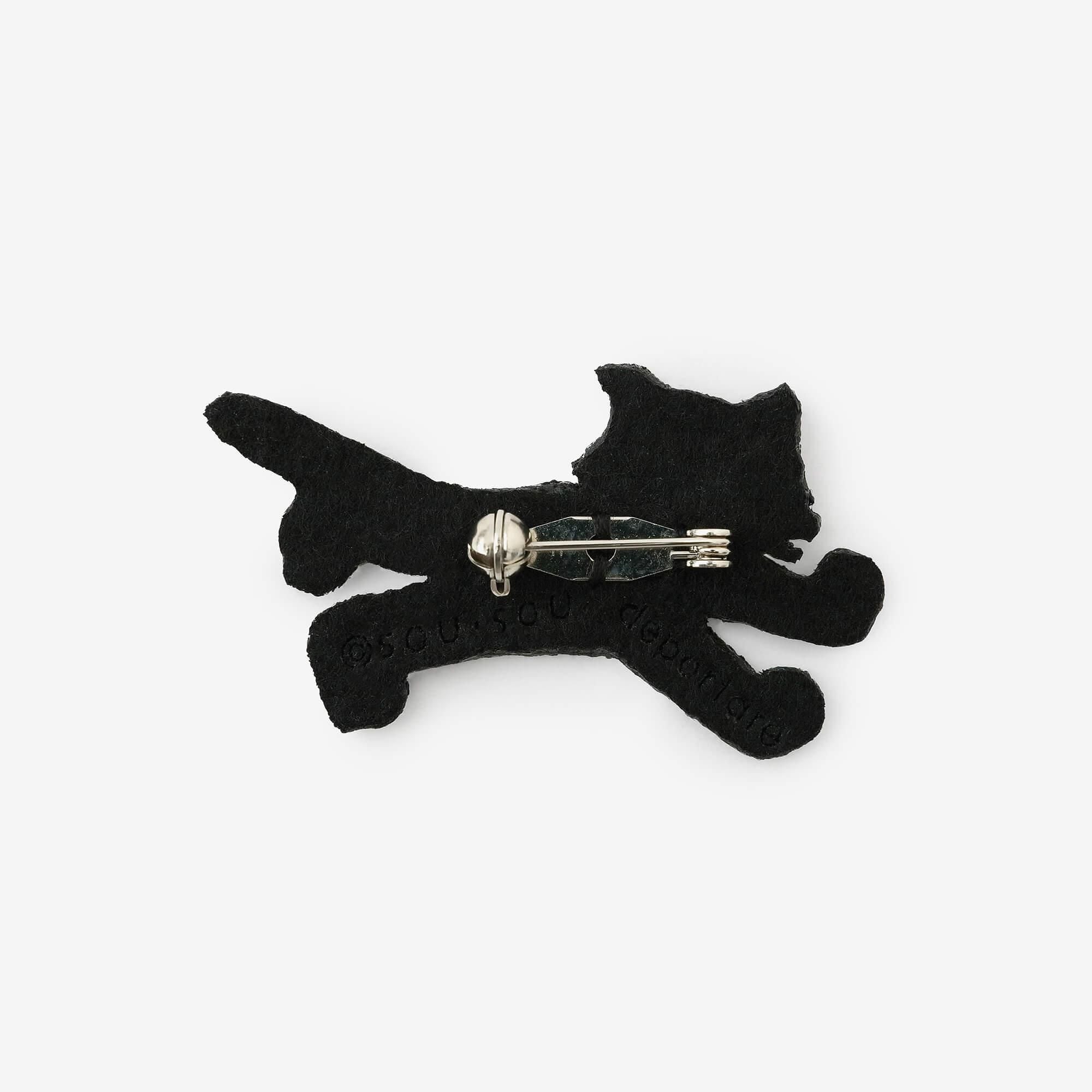 刺繍飾り(ししゅうかざり)/depoニャン ブラック