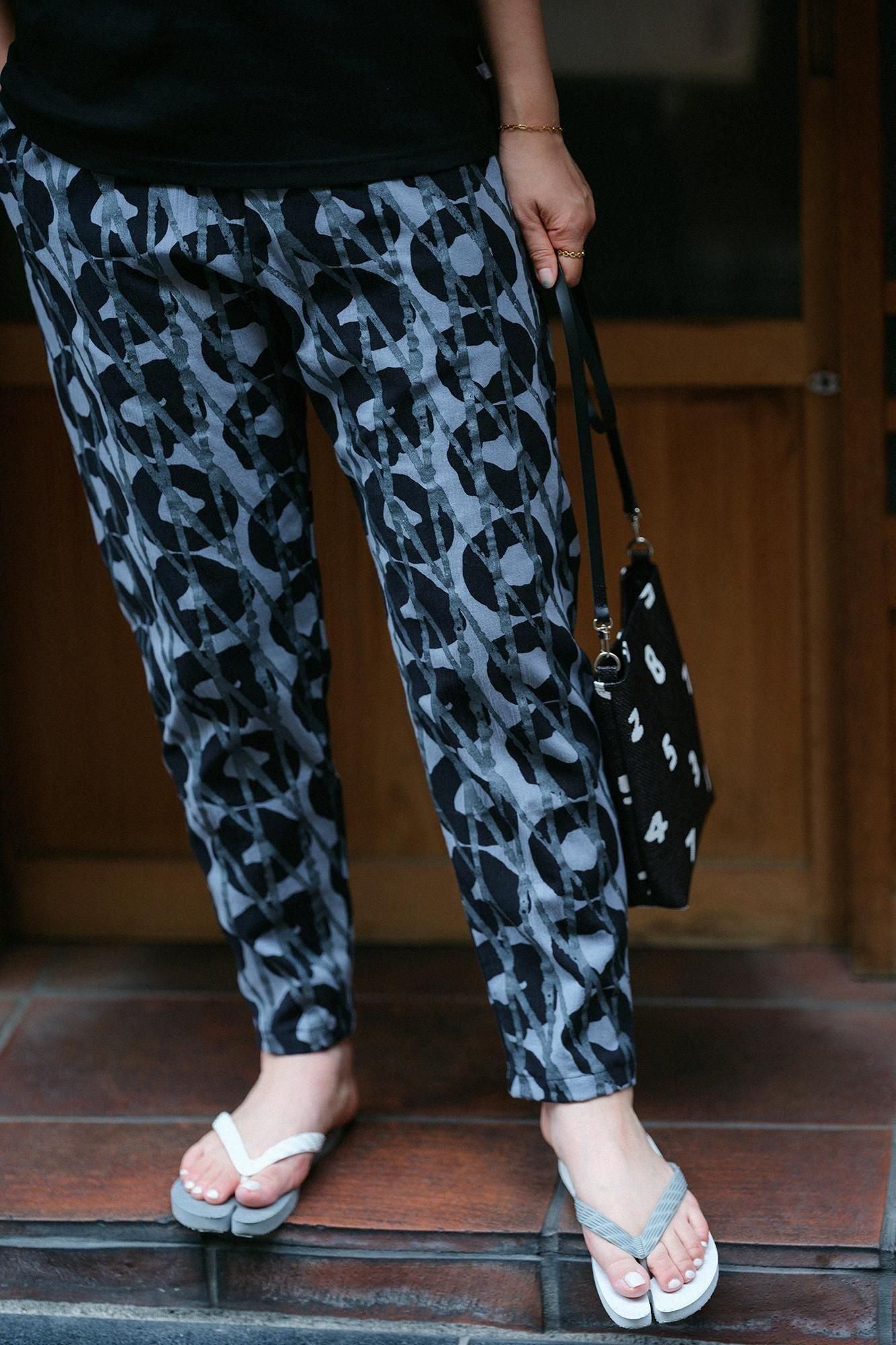 高島縮棉 20/20休閒窄管長褲/狂風暴雨