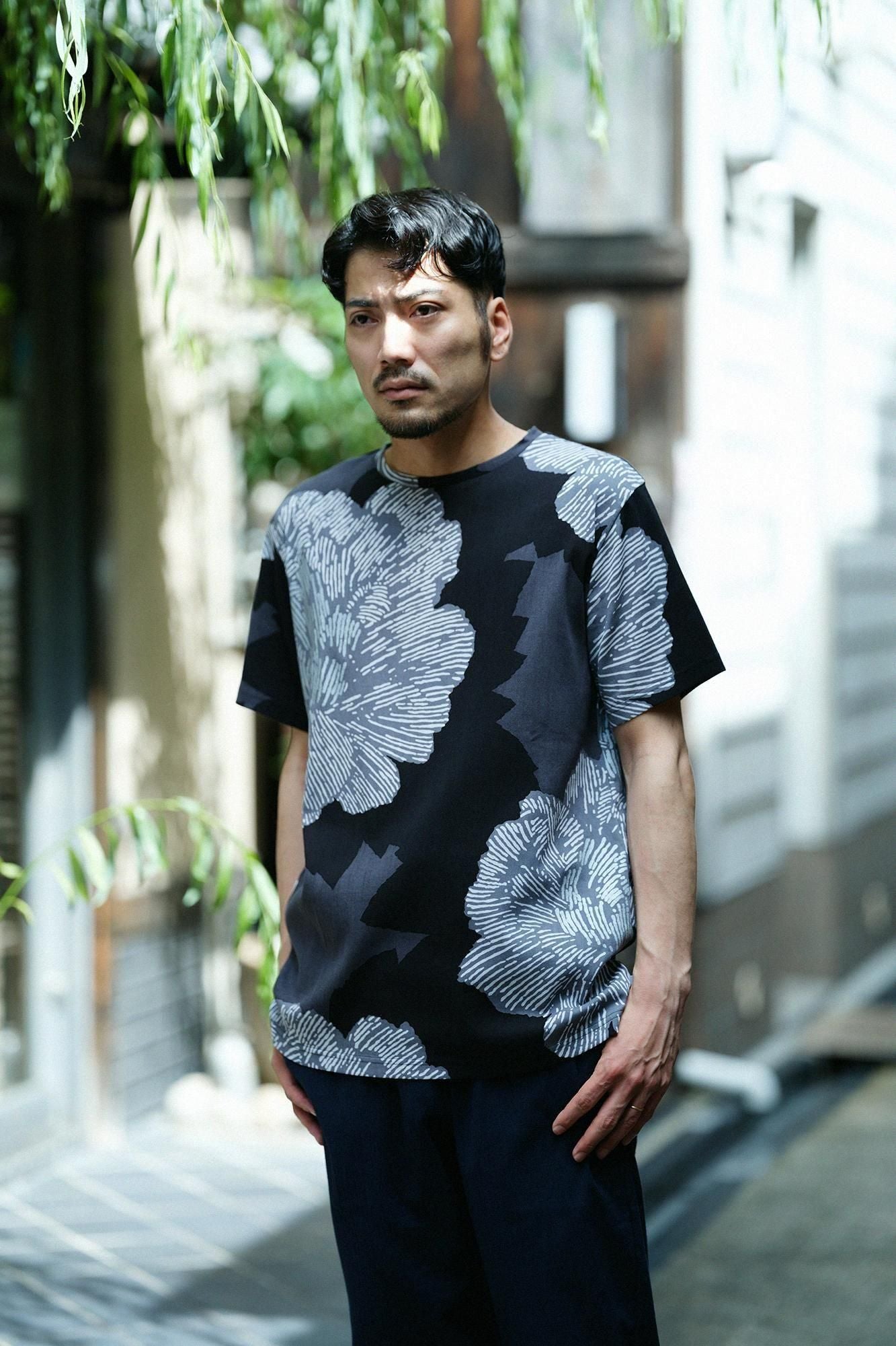 Takashima Chiku 40/40短袖T恤/牡丹