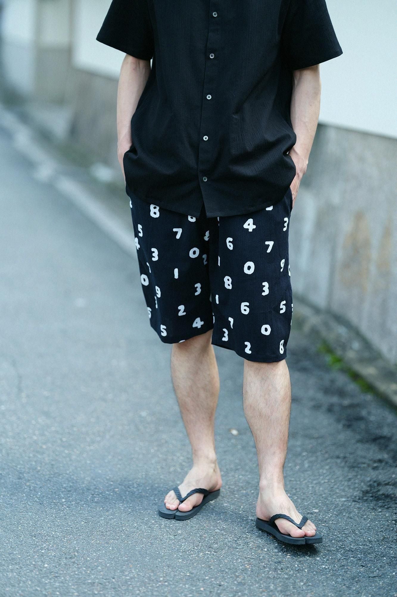 Chizimi Cotton 20/20 Easy Shorts / SO-SU-U Black