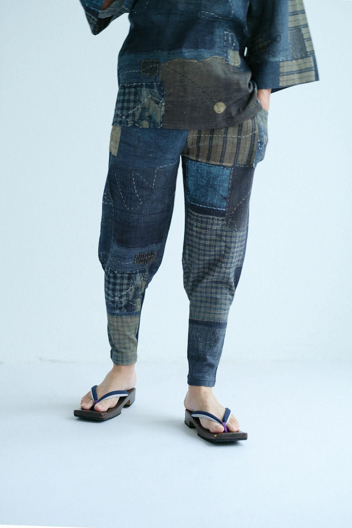 Chizimi Cotton 20/20 Harem Pants / BORO IJ