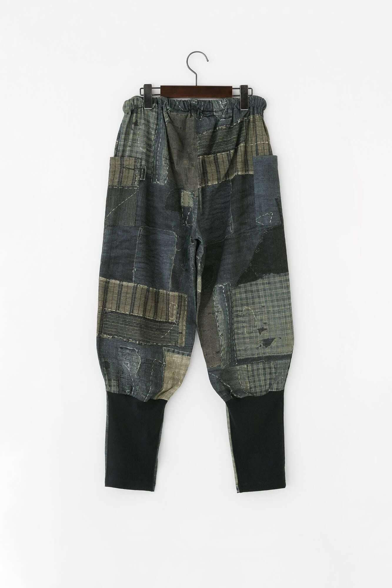 Chizimi Cotton 20/20 Harem Pants / BORO IJ