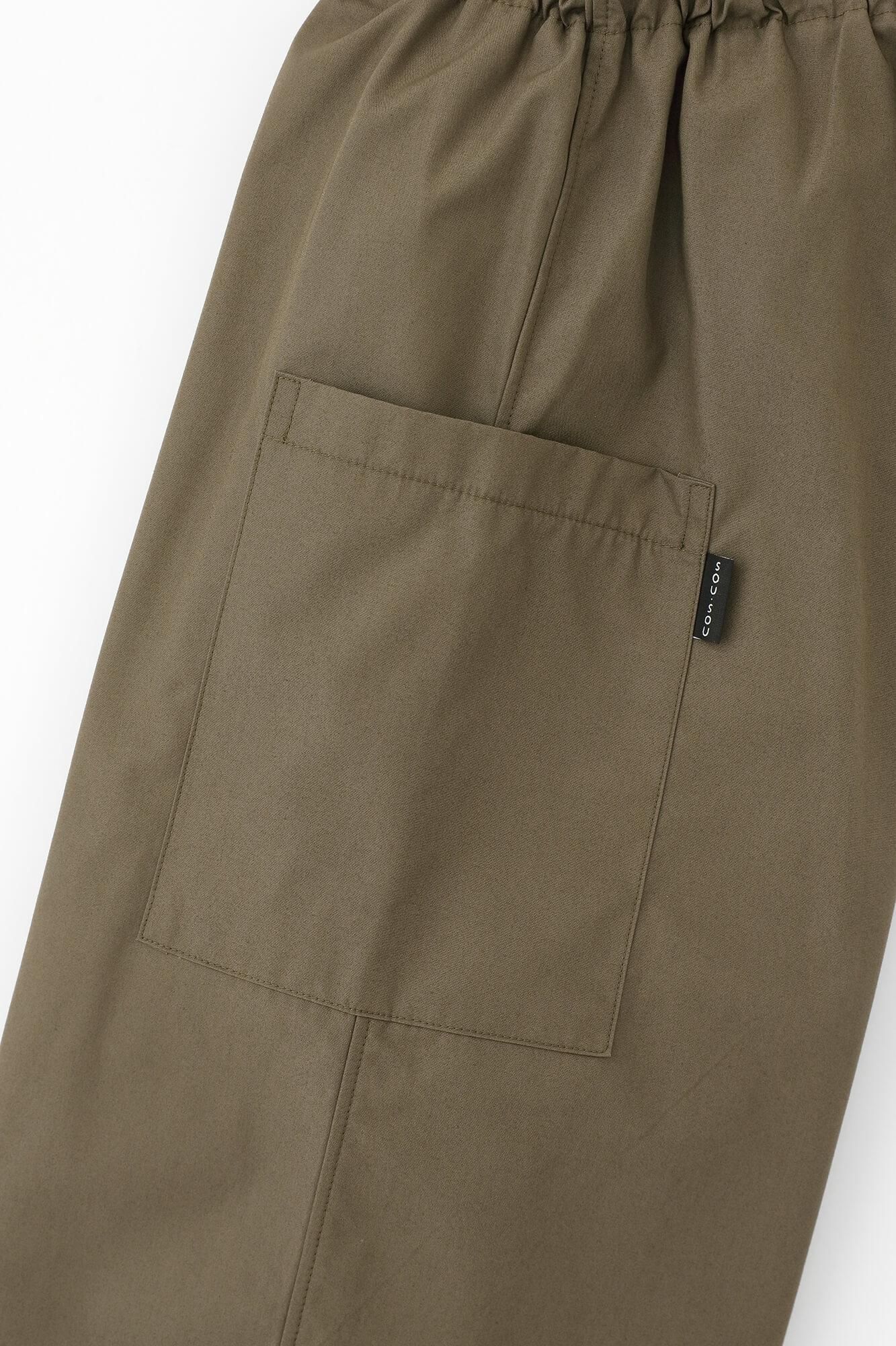 Long Staple Cotton Typewriter Cloth Harem Pants / Deep Tea Brown