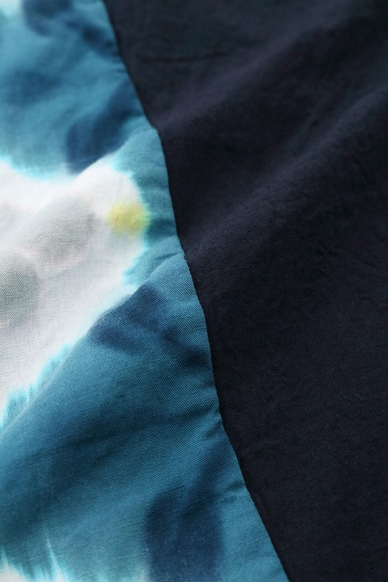 Mari-Baumwolle Arimatsu Narumi Shibori Ise-Baumwolle 20/20 Leinenmischung Fuji / Sekka Weißer Tau