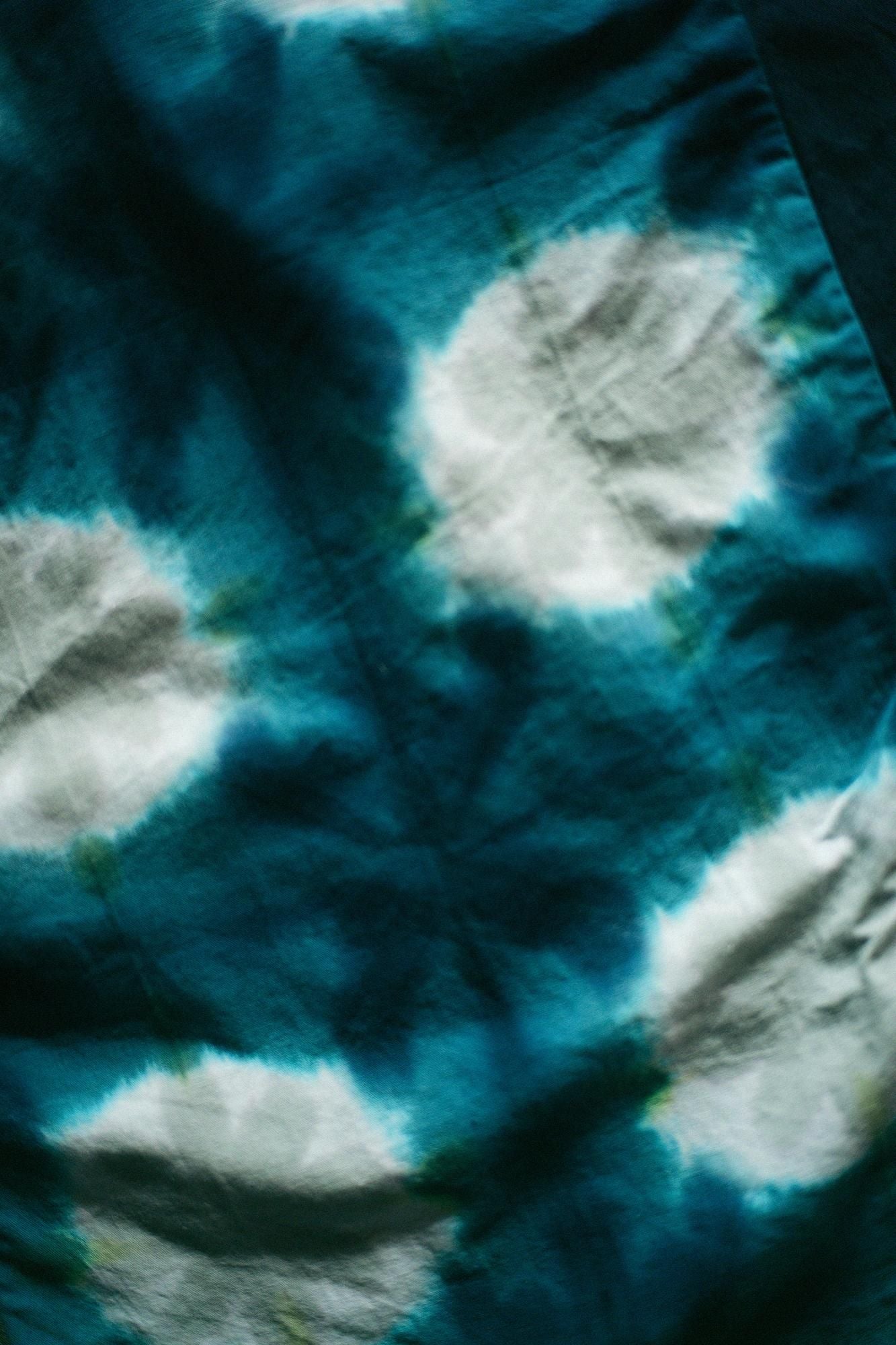 Mari-Baumwolle Arimatsu Narumi Shibori Ise-Baumwolle 20/20 Leinenmischung Fuji / Sekka Weißer Tau