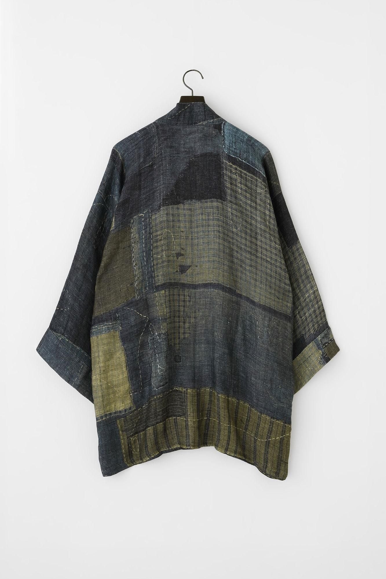 麻 袢纏 長袖外套 短外套 單(hito)/BORO IJ