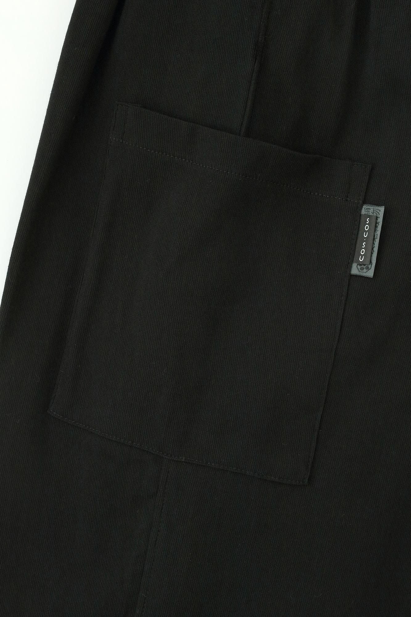 海島綿 高島縮棉 20/20哈倫褲/黑色