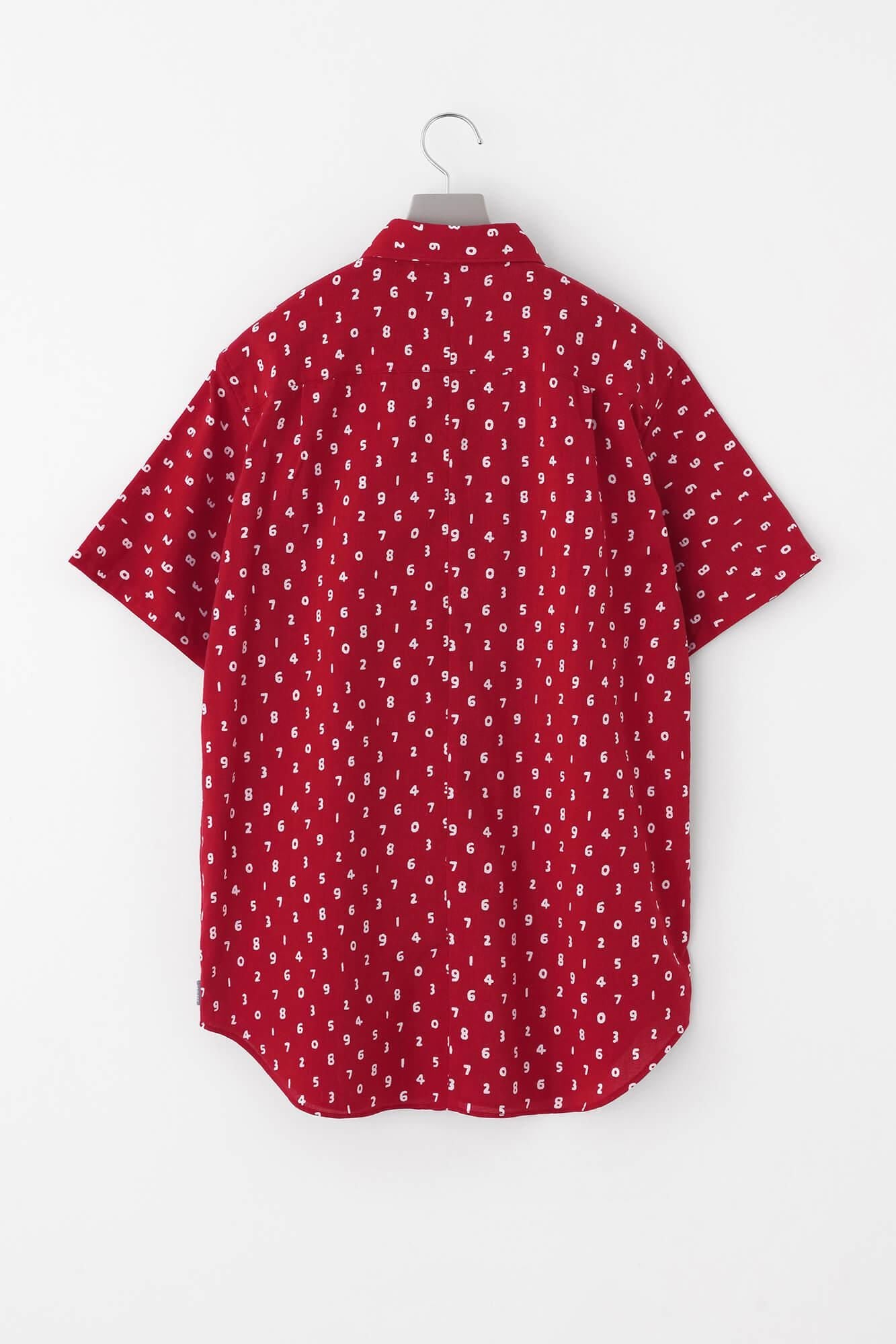【net limited】Isemomen Cotton Bun / Short Sleeve Shirt Mini SO-SU-U Red