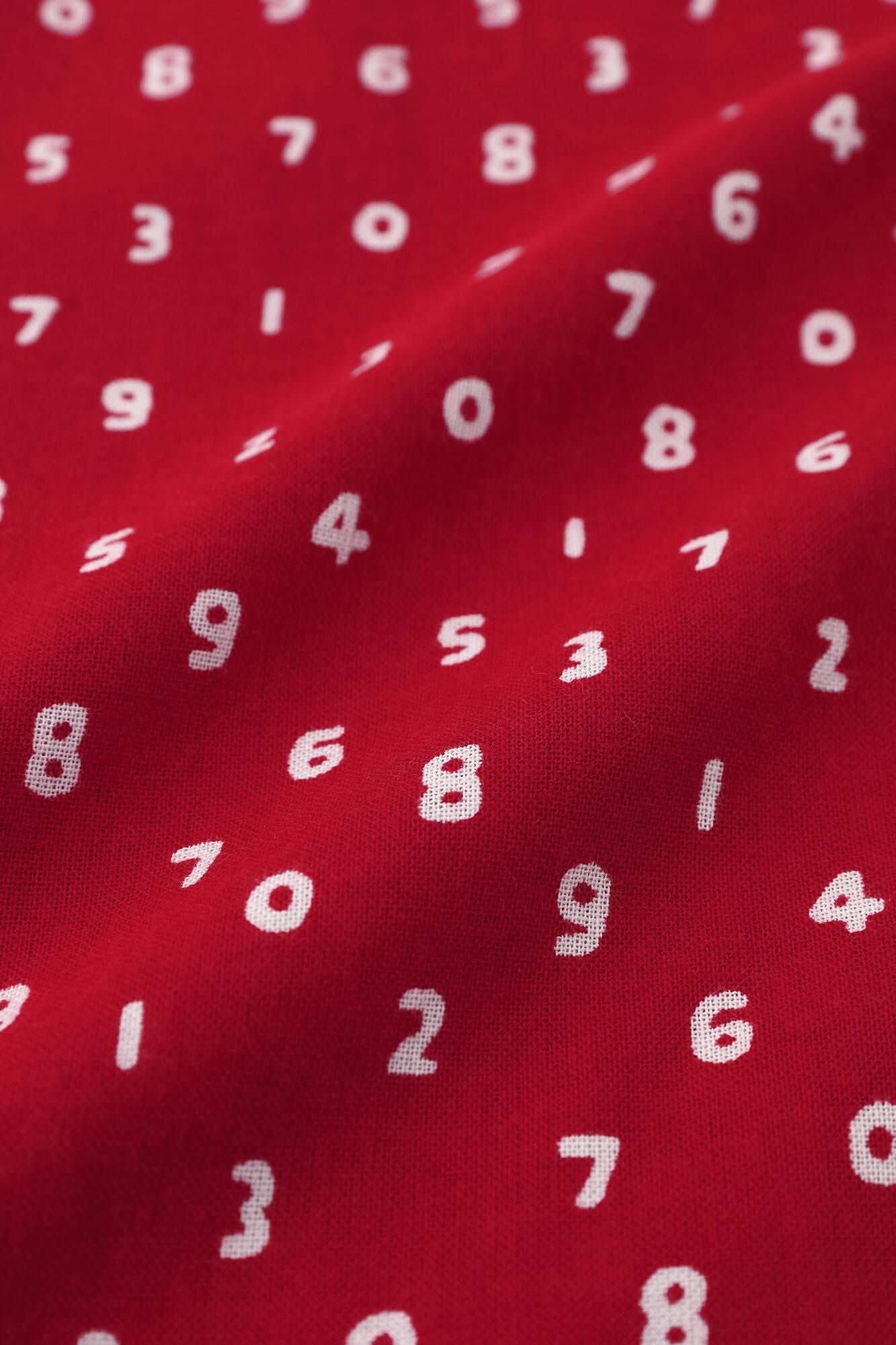 【net limited】Isemomen Cotton Bun / Short Sleeve Shirt Mini SO-SU-U Red