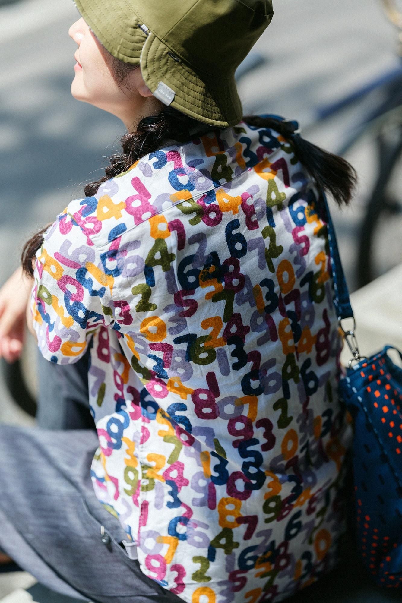 【官網限定】伊勢木棉文/短袖襯衫SO-SU-U十數繽紛秋收