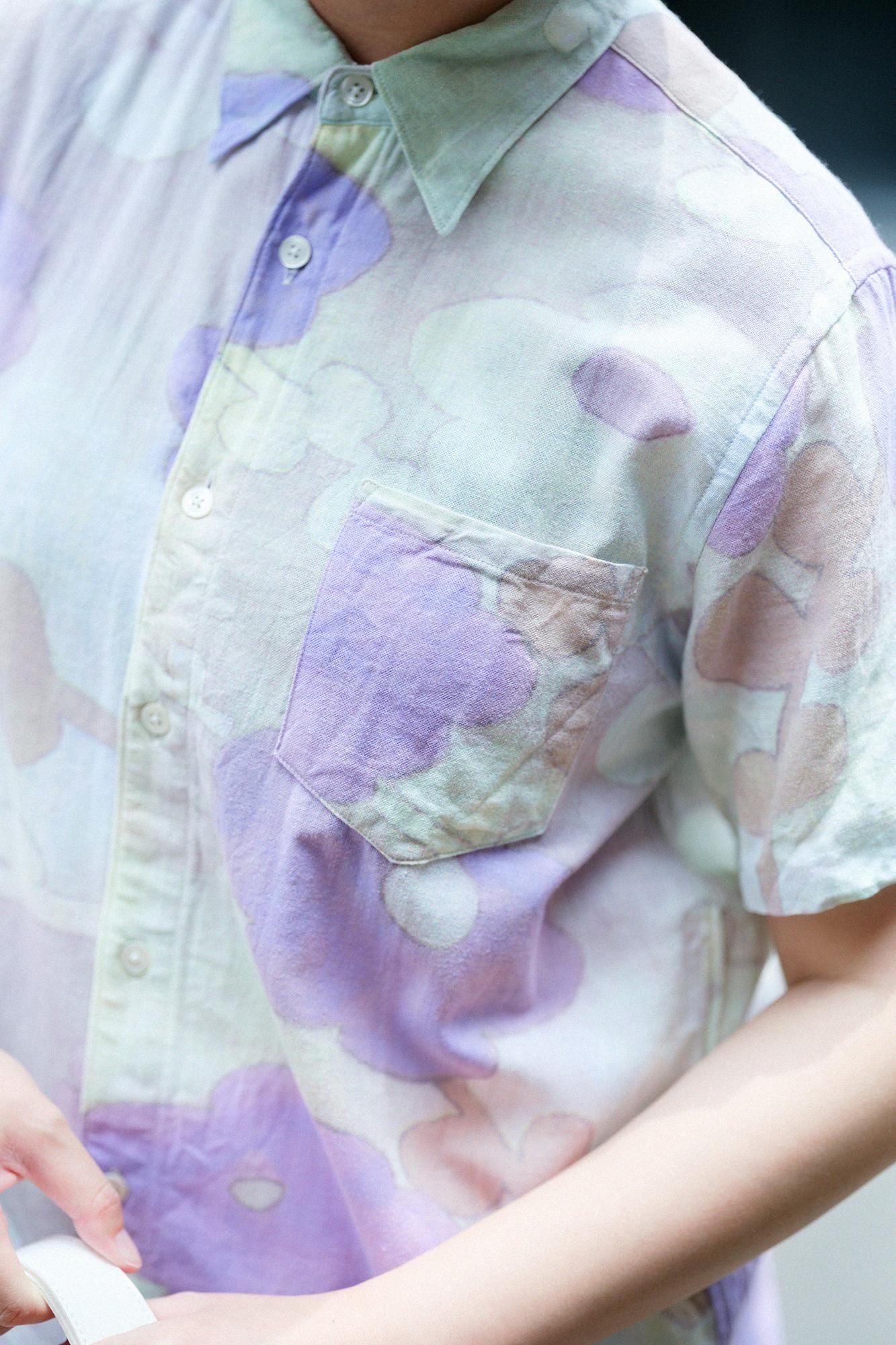 【net限定】伊勢木綿 文(ぶん) 半袖シャツ/おもかげ