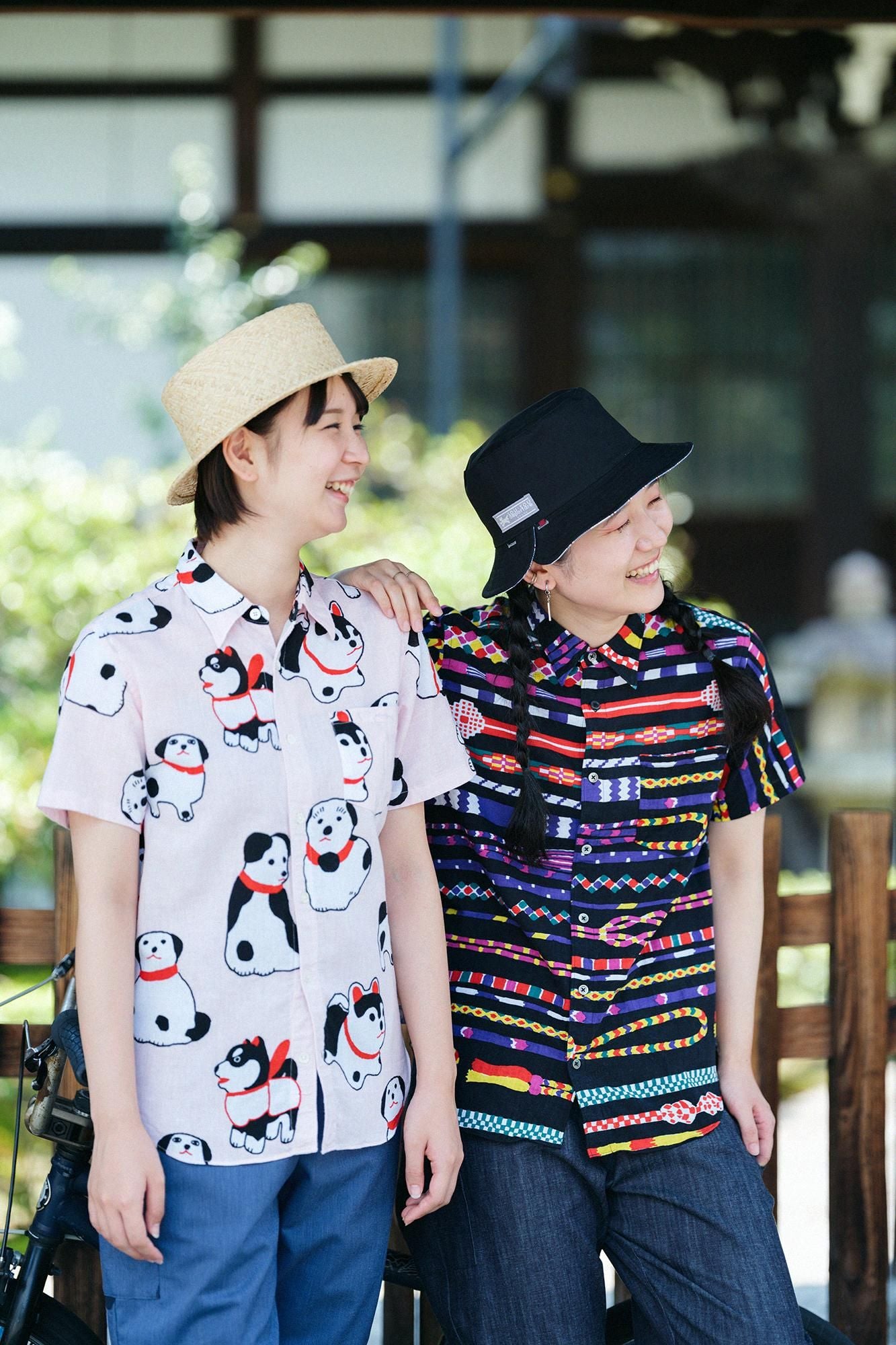 【官網限定】伊勢木棉文/.短袖襯衫編繩