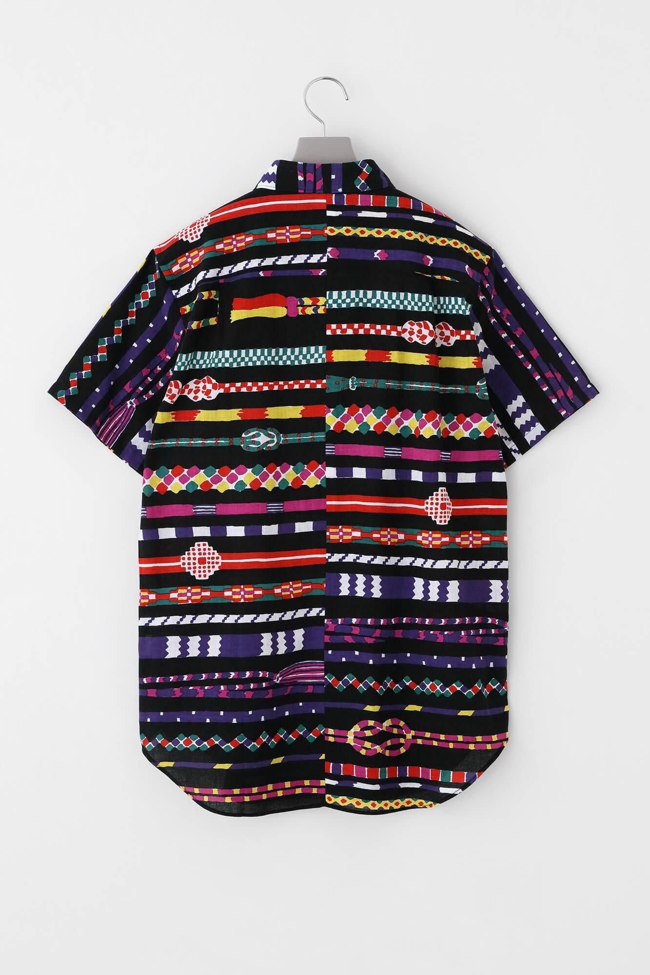 【官網限定】伊勢木棉文/.短袖襯衫編繩