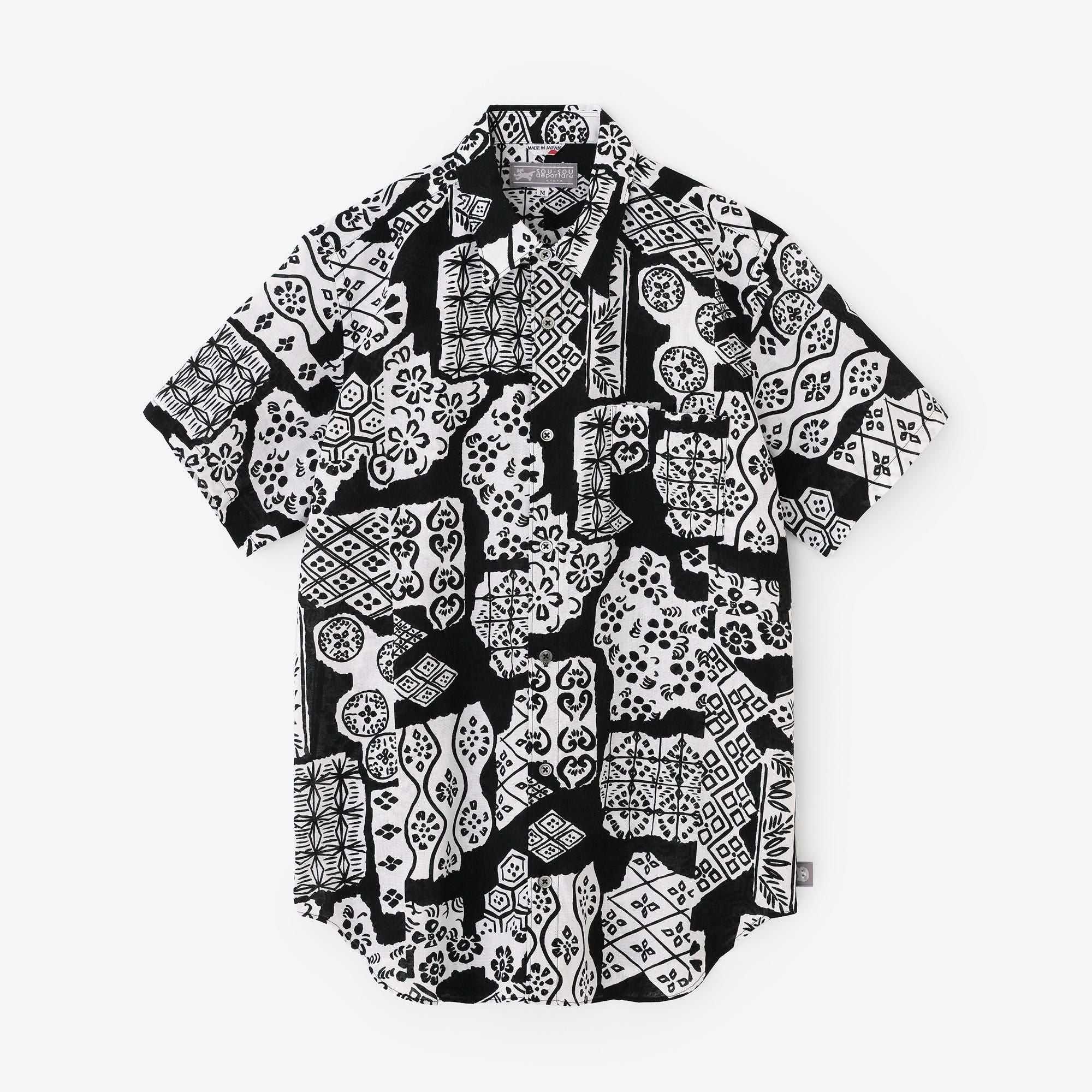 【官網限定】伊勢木棉文/.短袖襯衫源氏物語