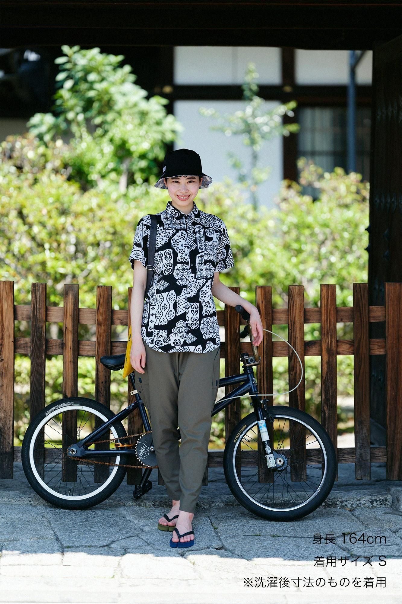 【官網限定】伊勢木棉文/.短袖襯衫源氏物語