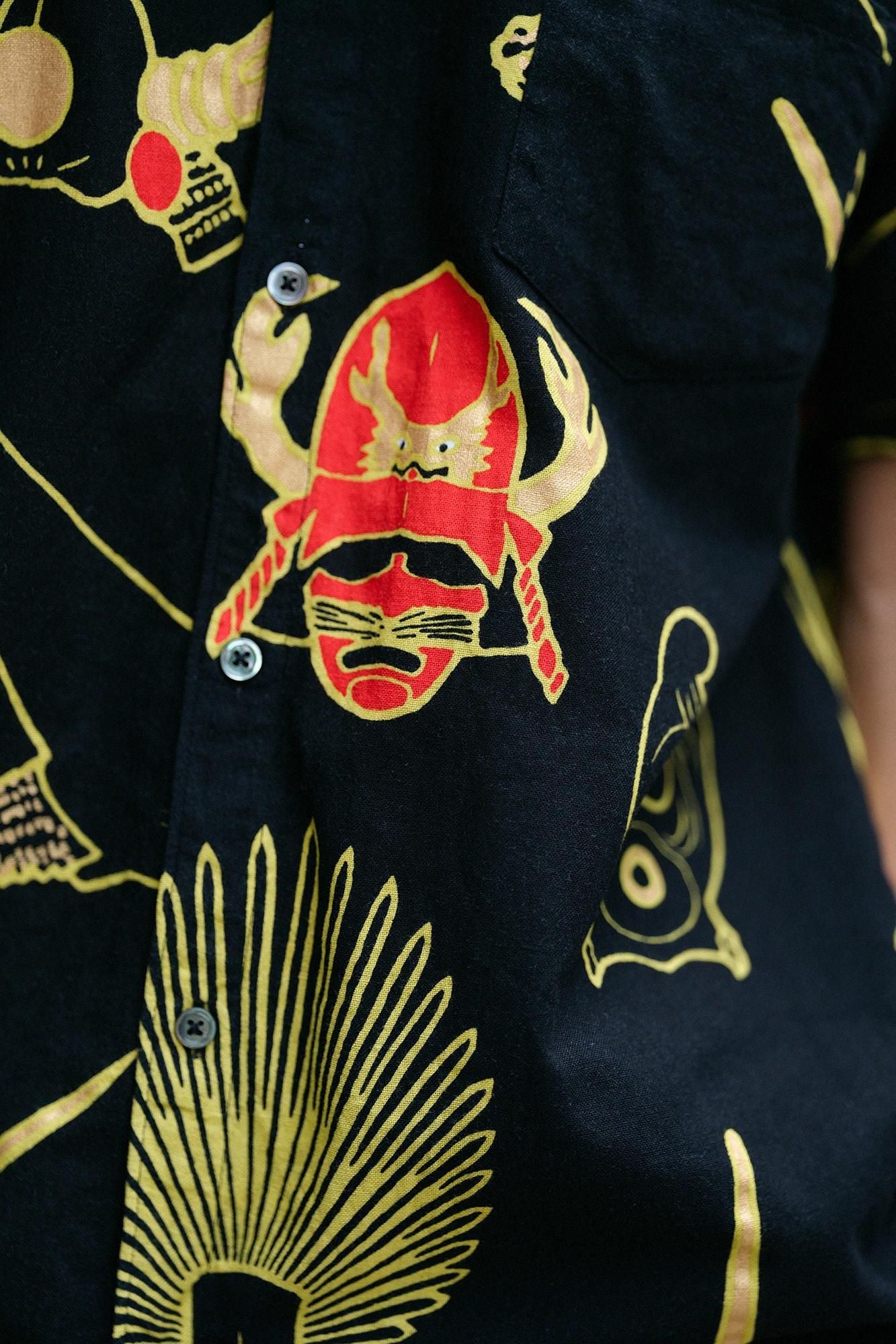 【官網限定】伊勢木棉文/.短袖襯衫頭盔