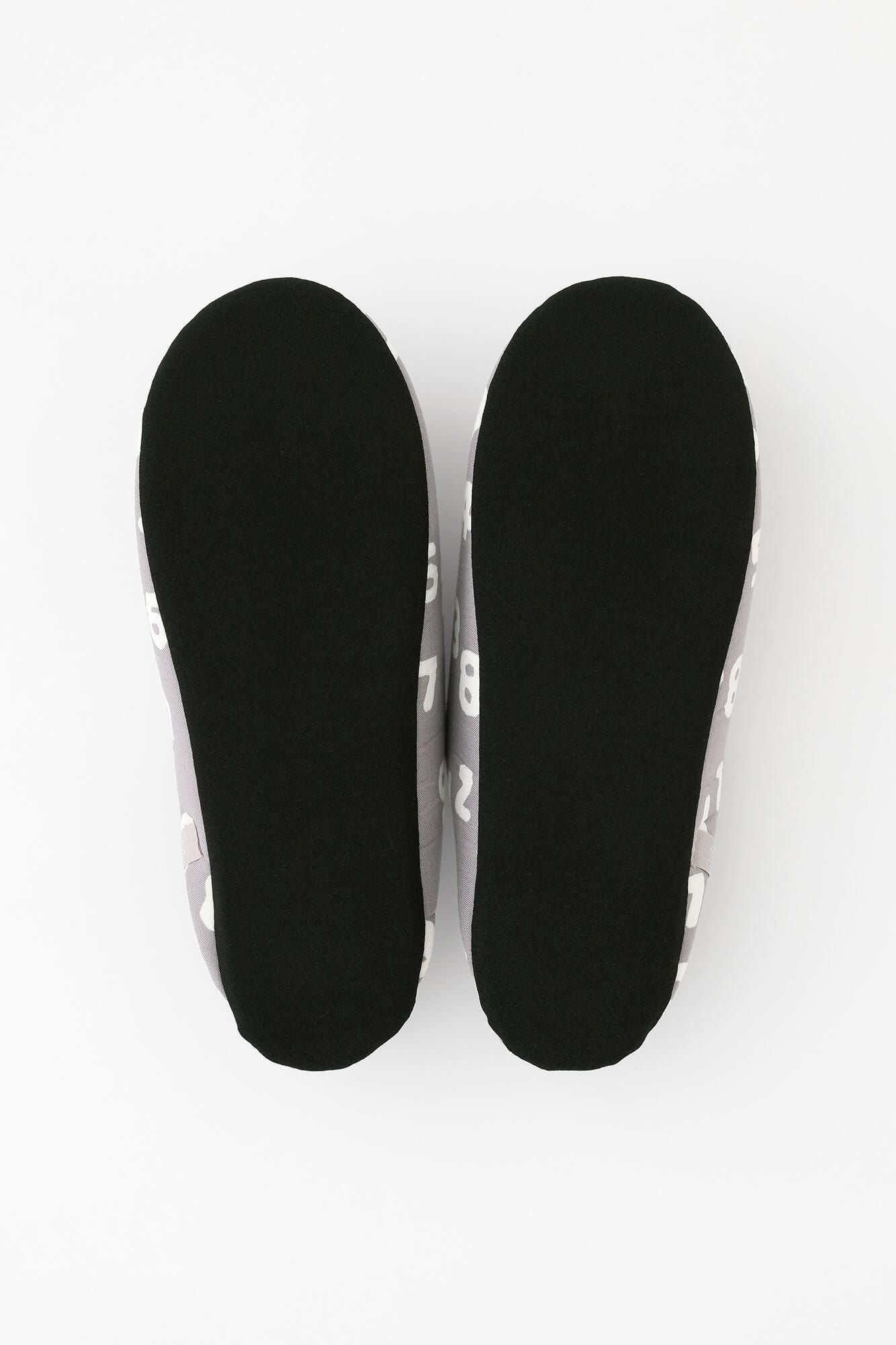 圖案紋樣室內拖鞋/SO-SU-U十數 昆 淺灰色