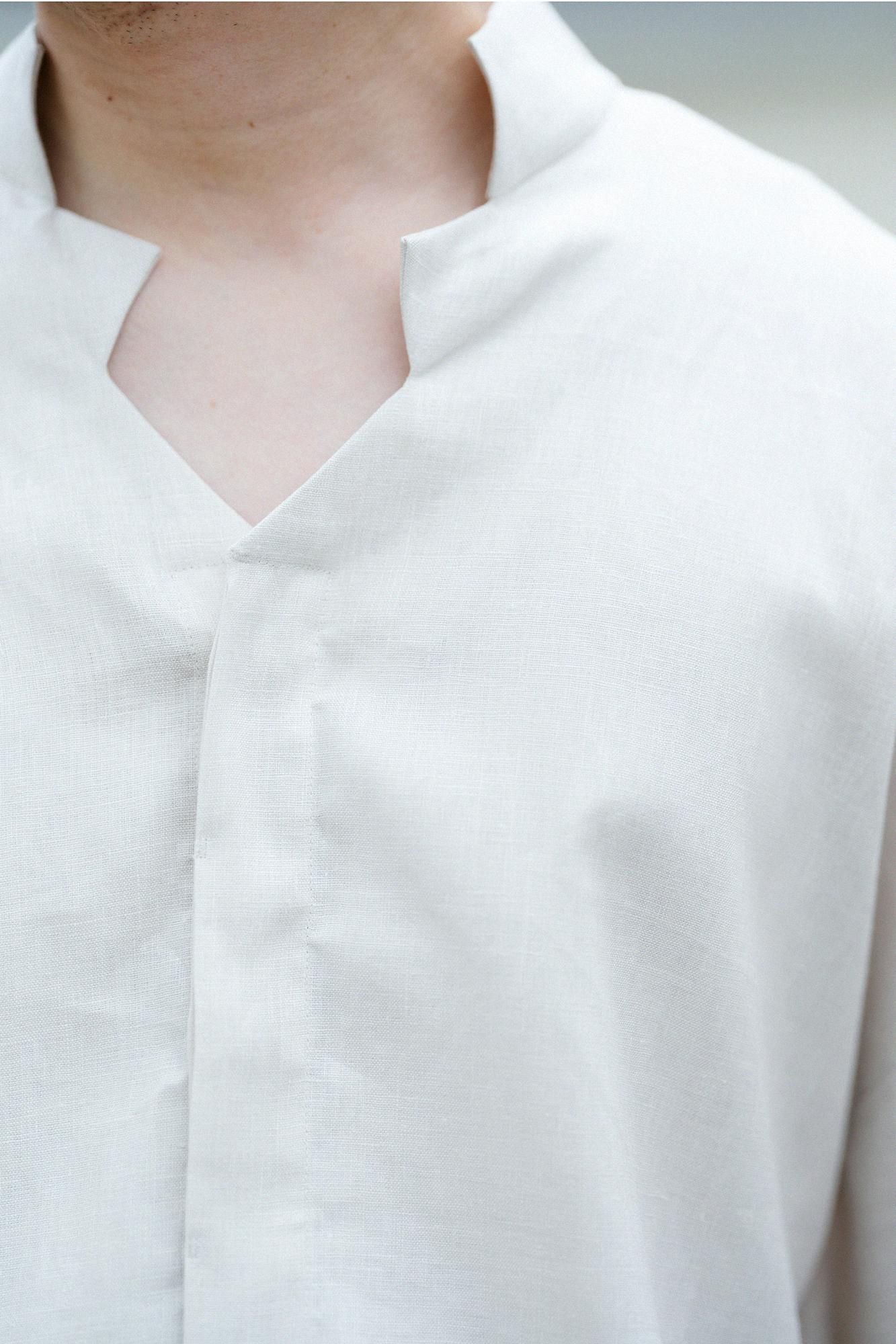 麻 信秀草衣(しんしゅうそうい) 上(うえ)/象牙色(ぞうげいろ)