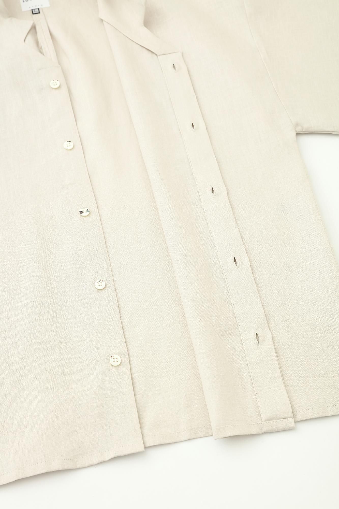 麻 信秀草衣(しんしゅうそうい) 上(うえ)/象牙色(ぞうげいろ)