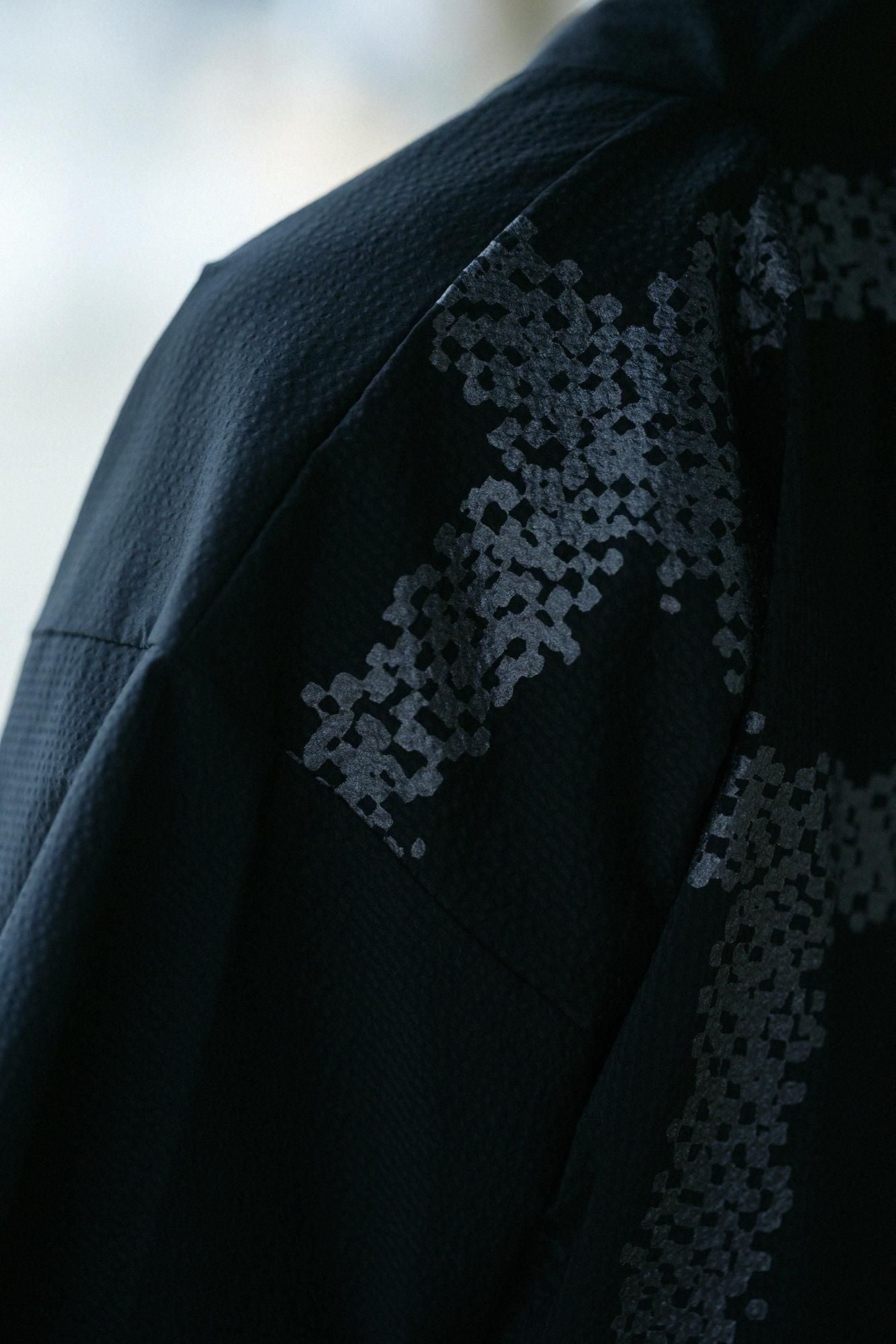 C/CM(R) 縬織 甚兵衛羽織(Jinbabaori)/黑色(如果戴上它,那很好)×五花大綁