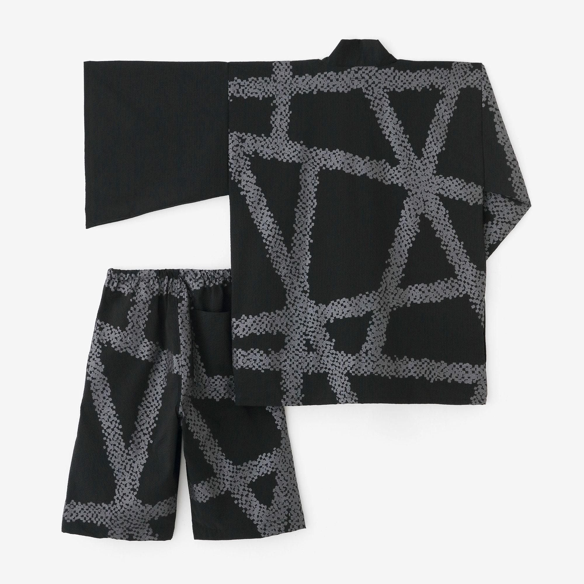 C/CM(R) 縬織 甚兵衛羽織(Jinbabaori)/黑色(如果戴上它,那很好)×五花大綁