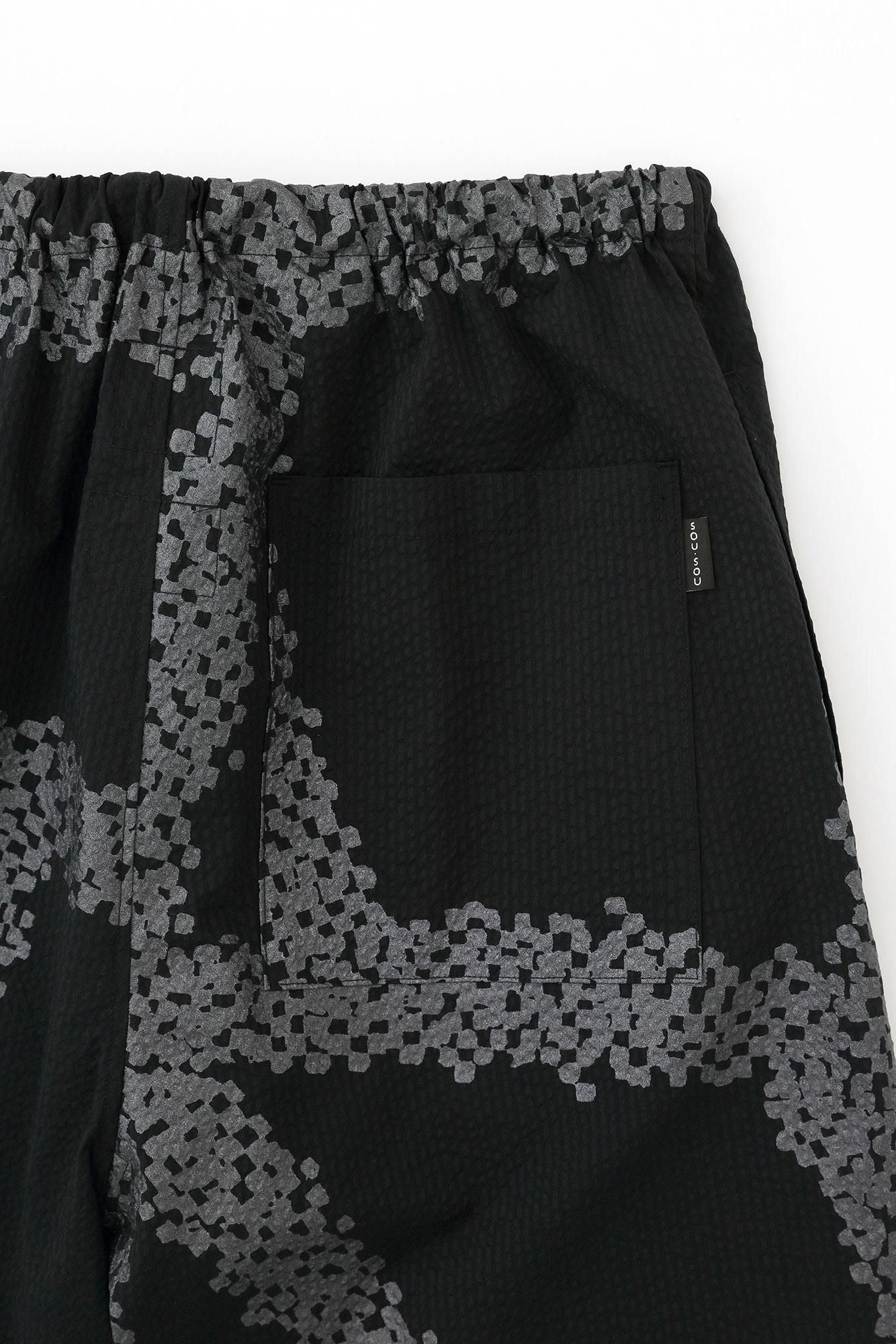 C/CM(R) 縬織 甚兵衛羽織(Jinbabaori)/黑色(如果戴上它,那很好)×五花大綁