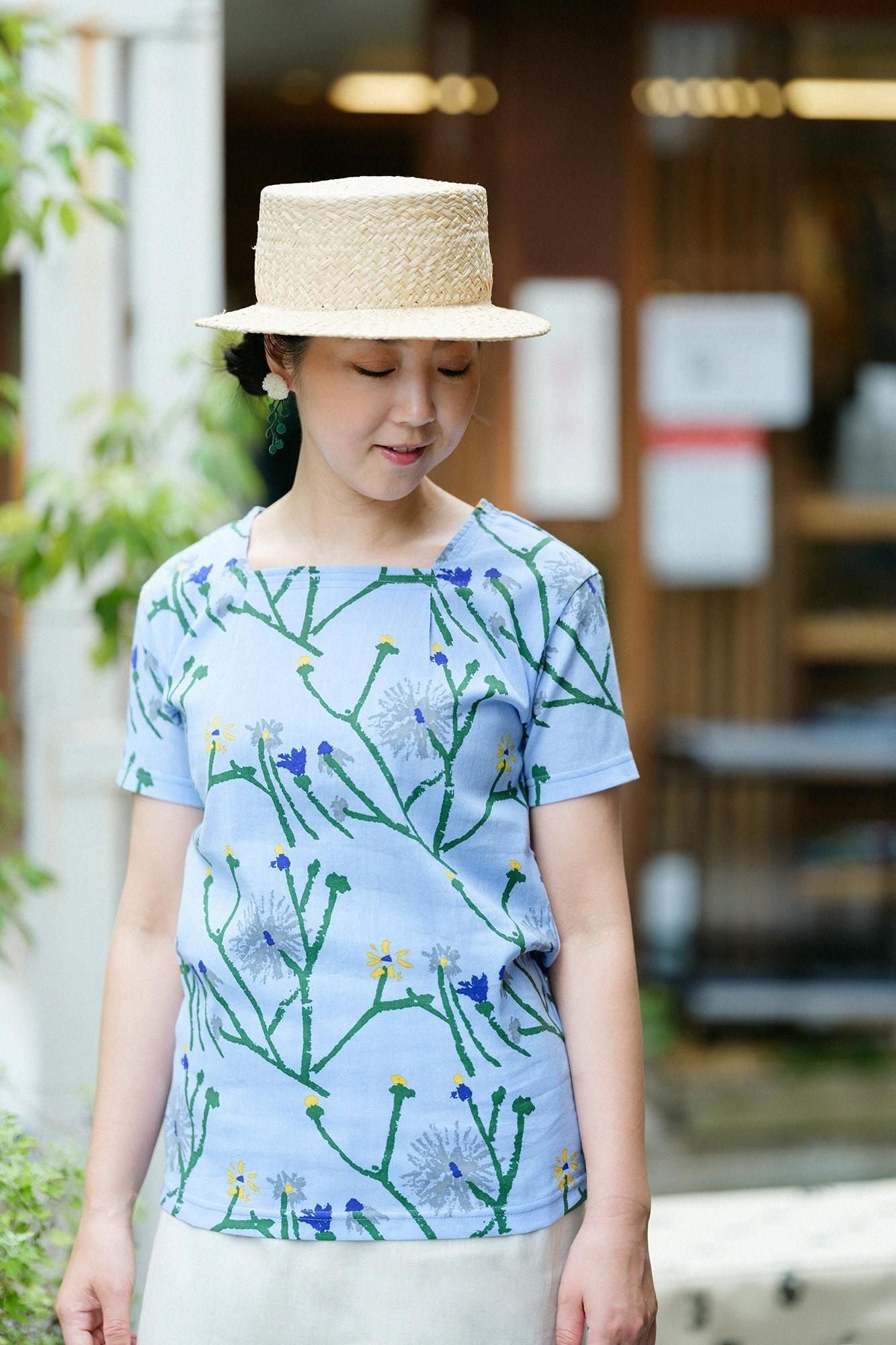 타카시마치지미 40/40 히후지반 반팔/산책길