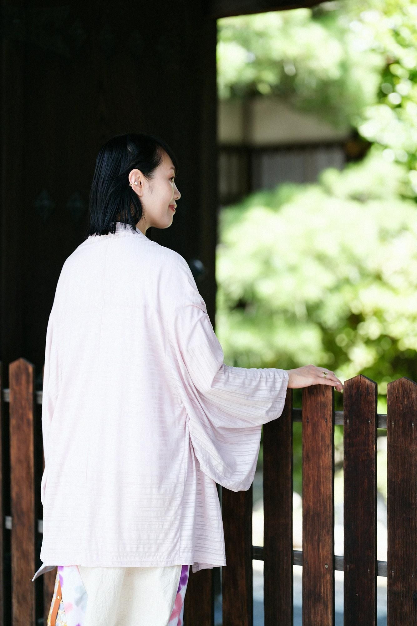 GIZA x Lyocell Jaquar Kosode Saya/薄樱岛