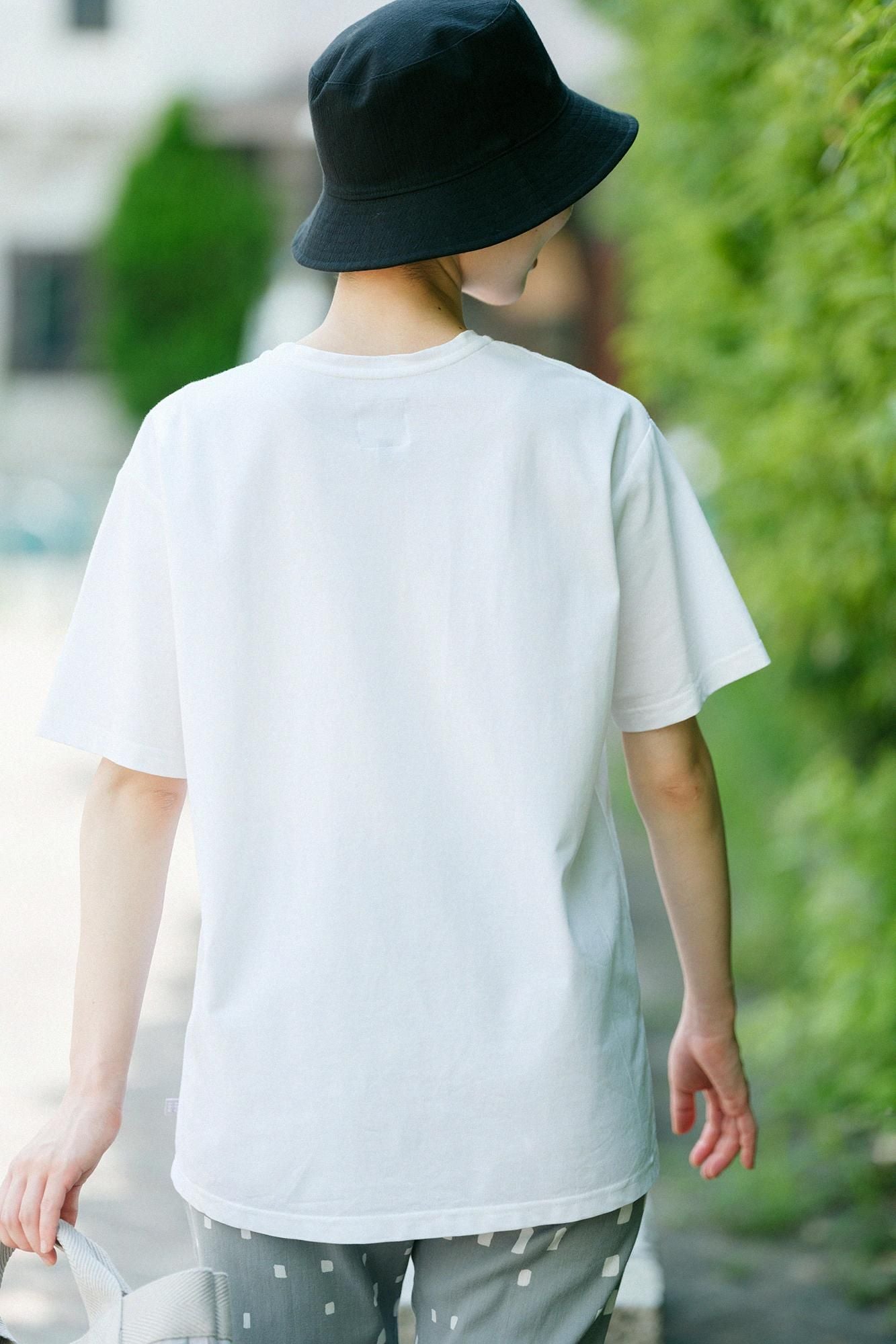 C/CM(R)カノコ 半袖ポケット BIG T/ホワイト