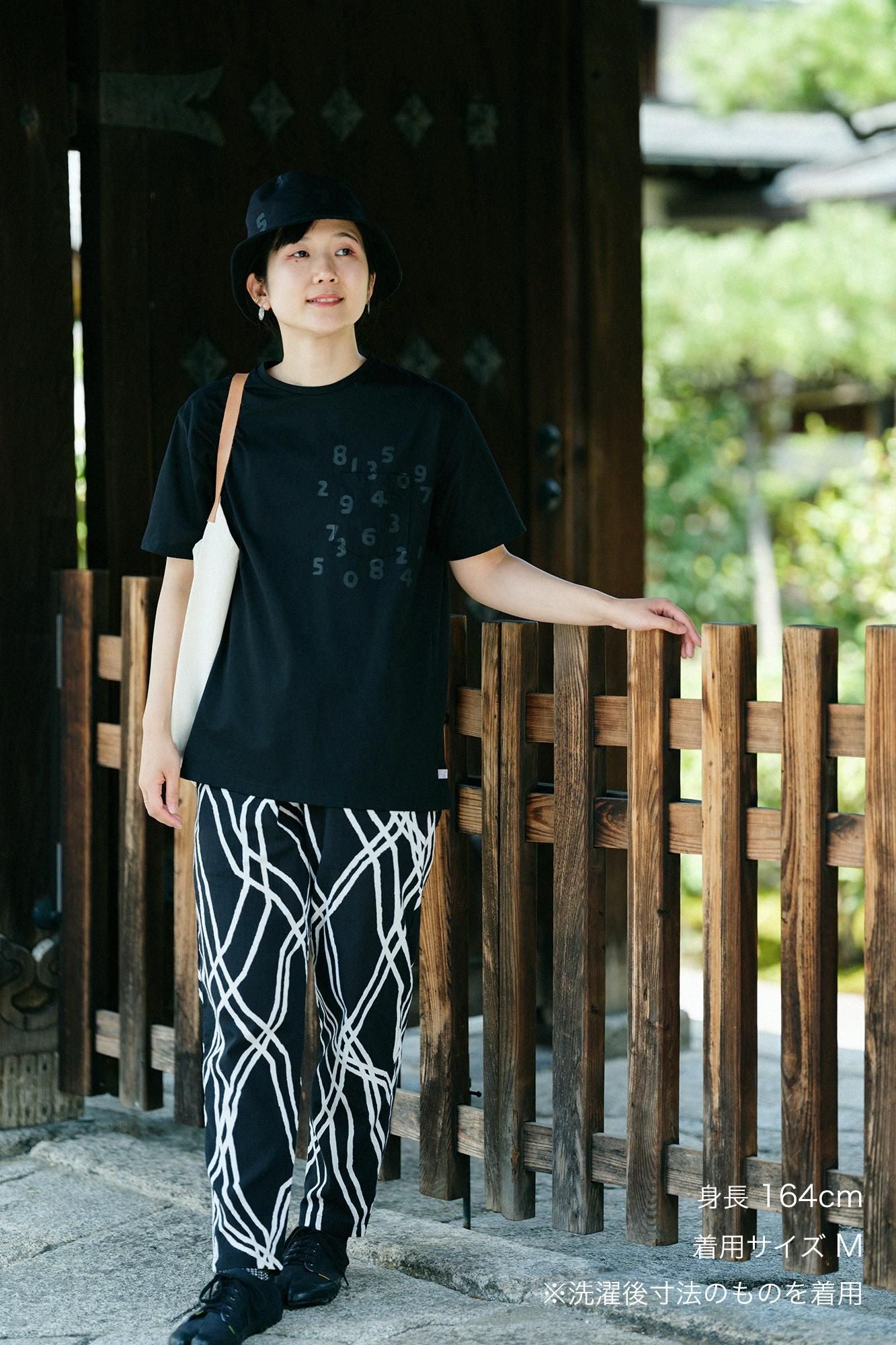 C/CM(R)カノコ 半袖ポケット BIG T/ブラック