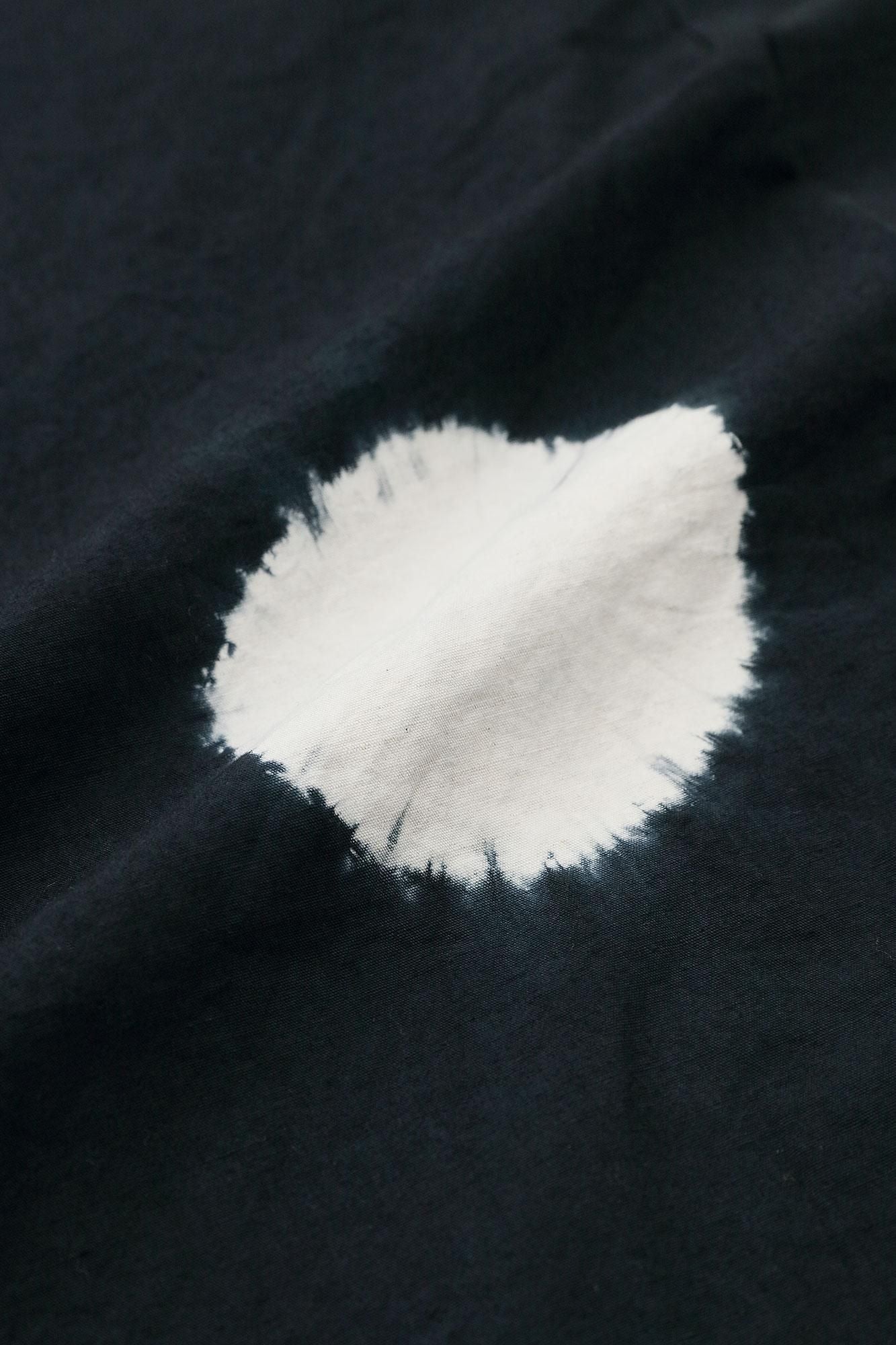 Shinkiyo Shibori Baumwollleinen Fuji/Mizutamai große Tupfen Nubairo x Kijiro