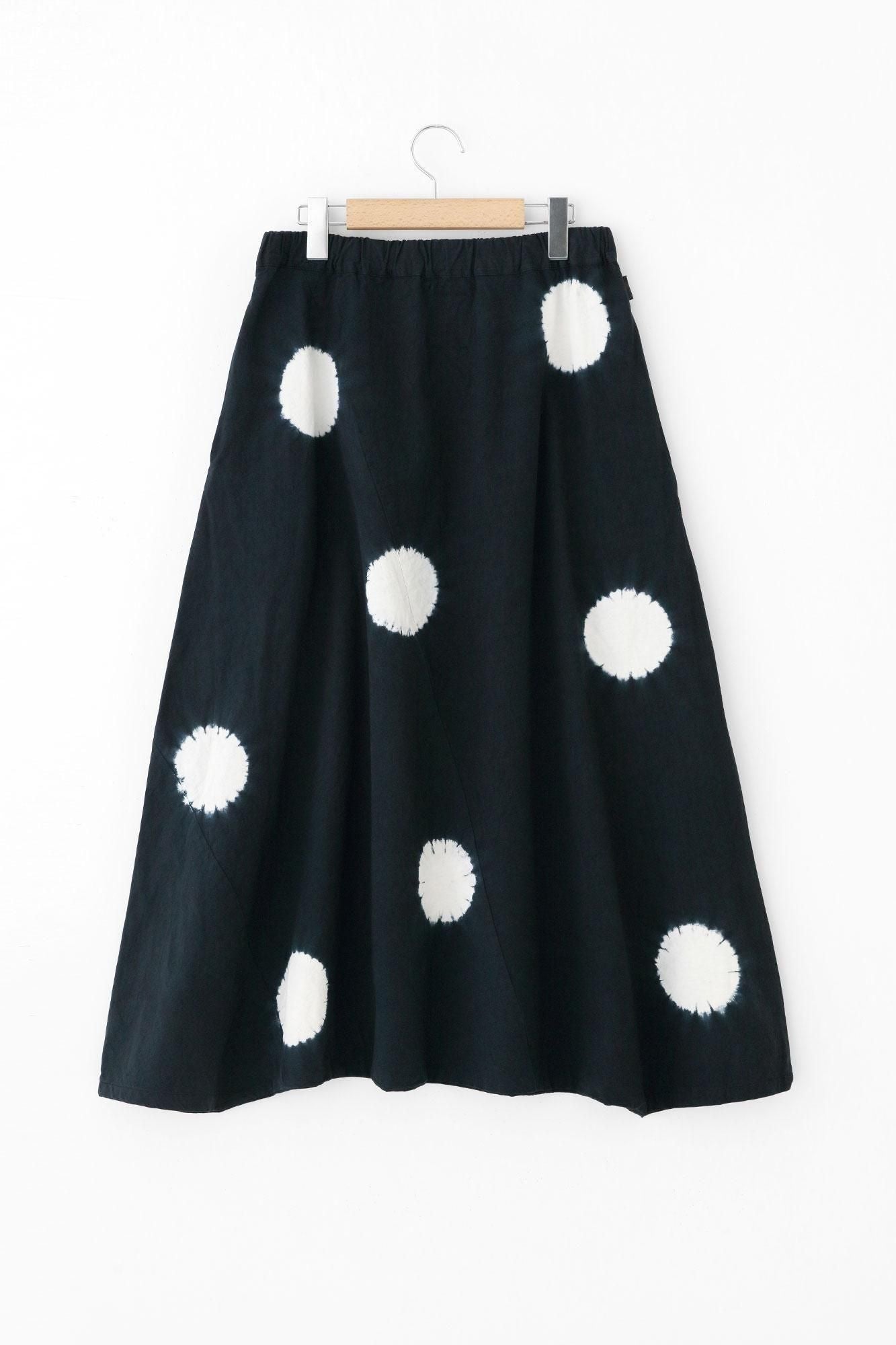 Shinkiyo Shibori Baumwollleinen Fuji/Mizutamai große Tupfen Nubairo x Kijiro