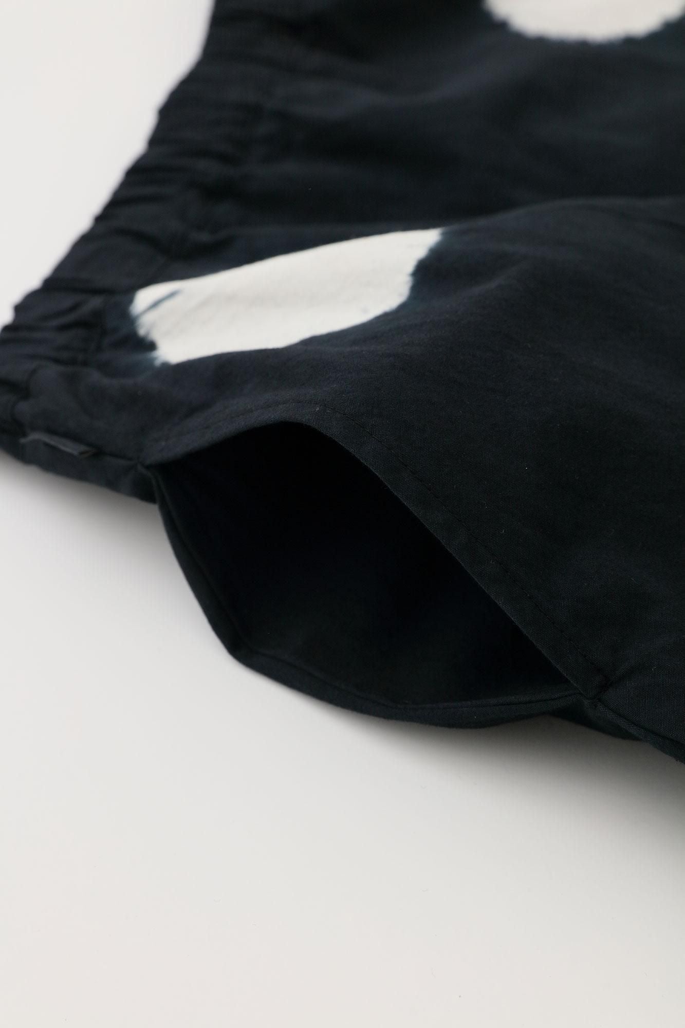 Shinkiyo Shibori Baumwollleinen Fuji/Mizutamai große Tupfen Nubairo x Kijiro