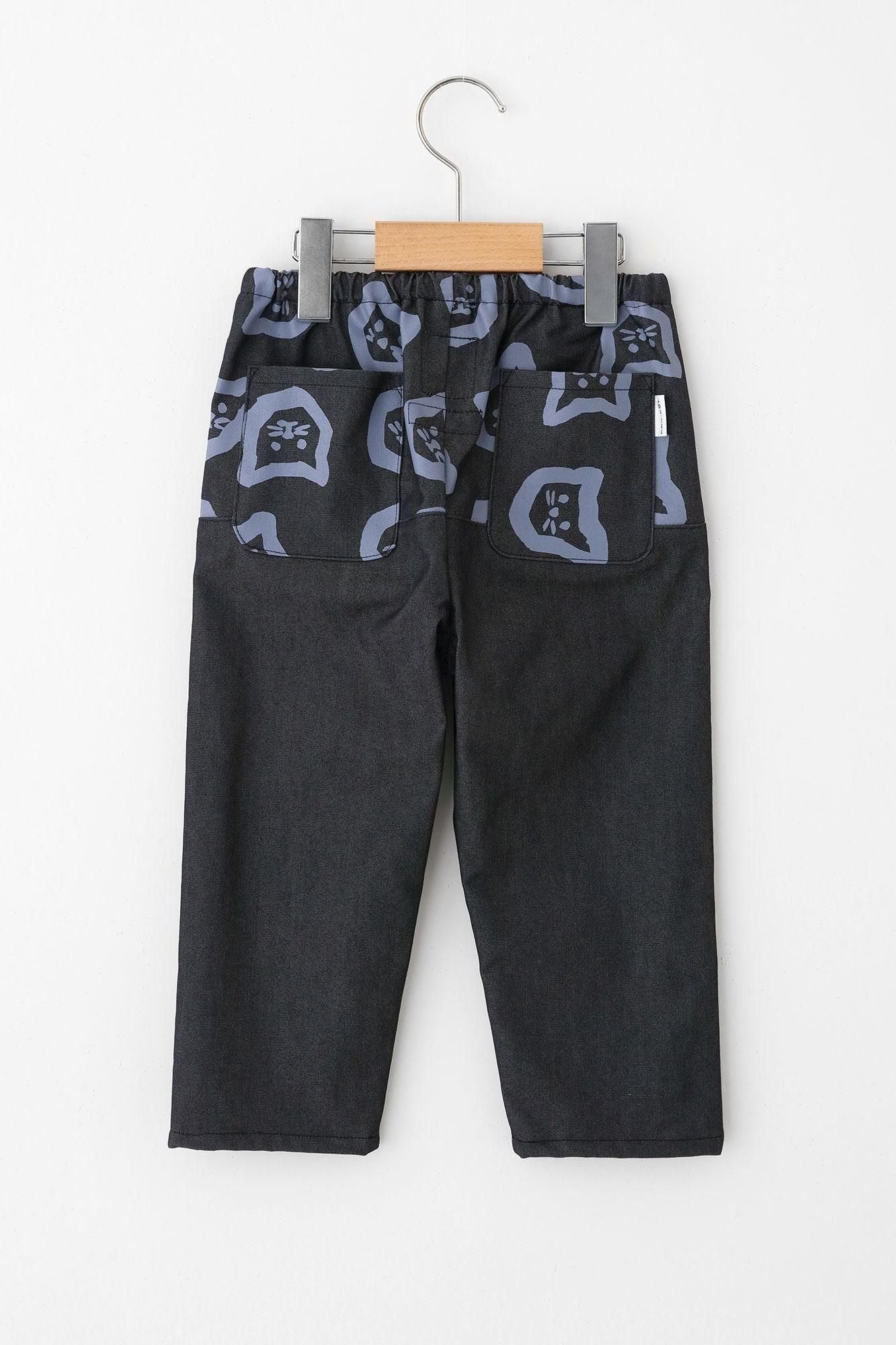 ●Men x Cool Motion (R)和服帶長褲/小貓處處深藍Moku