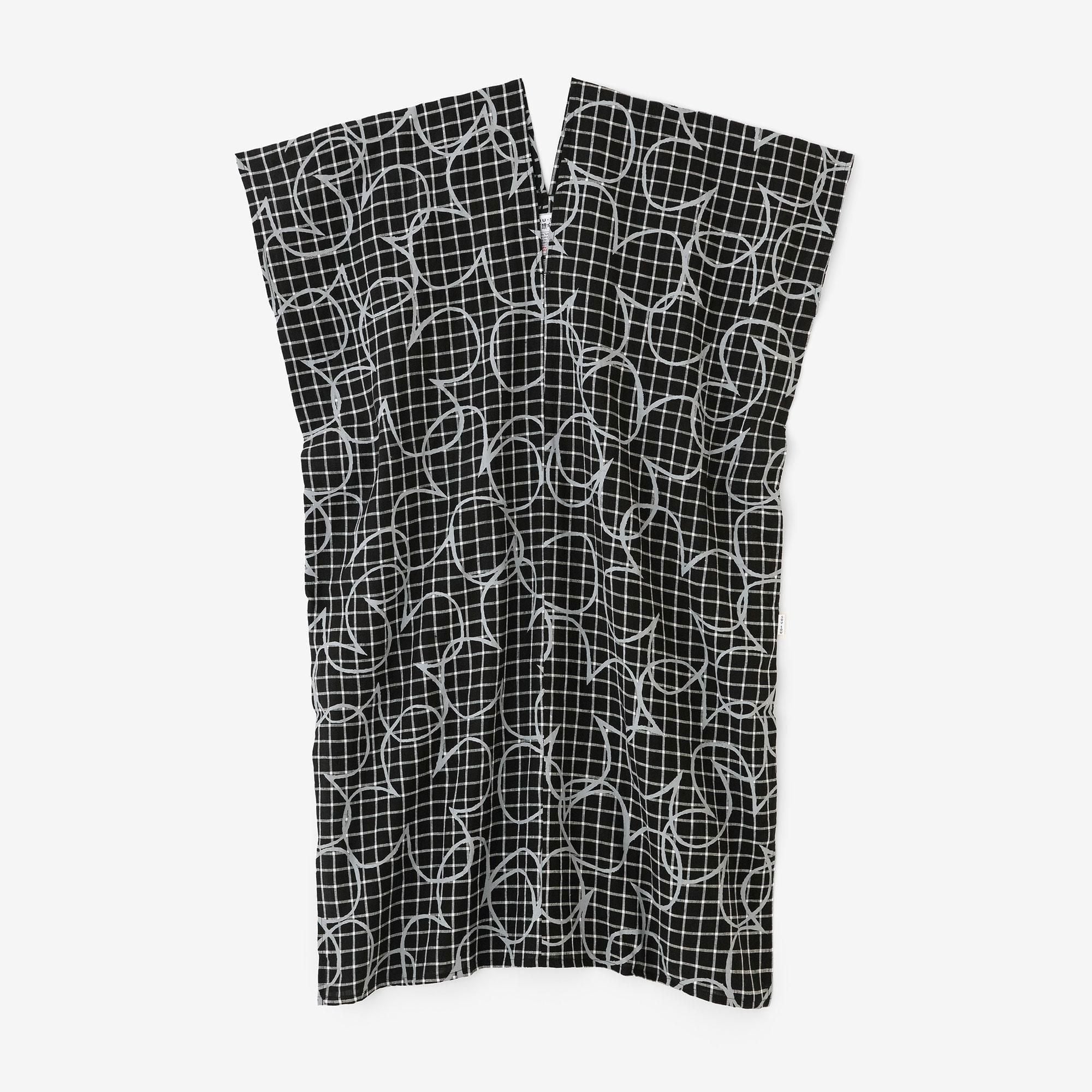 Linen Rectangular Dress Split Joint / Happiness