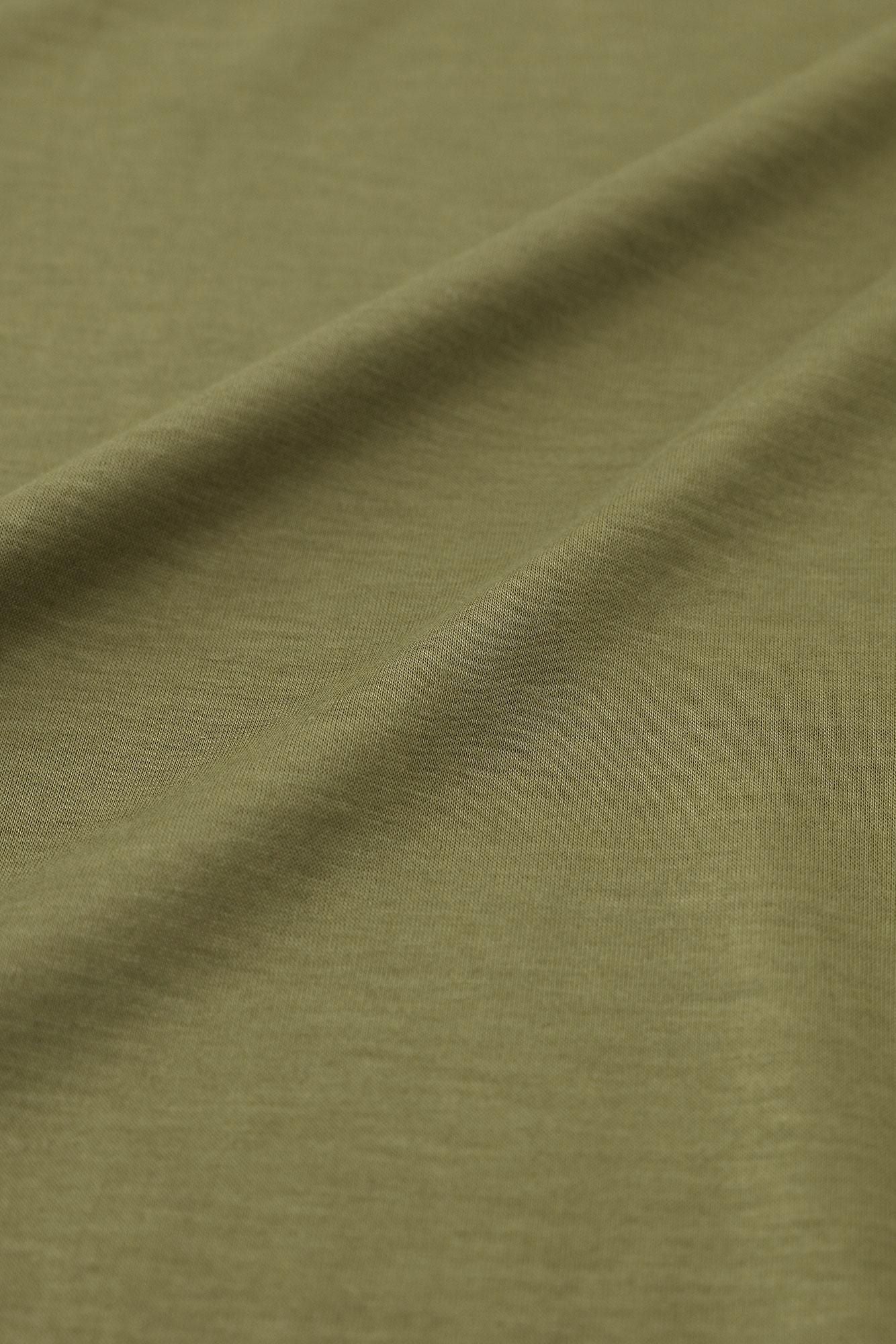 GIZA x Lyocell Plain Stitch Squirrel-like Cardigan / Olive Green