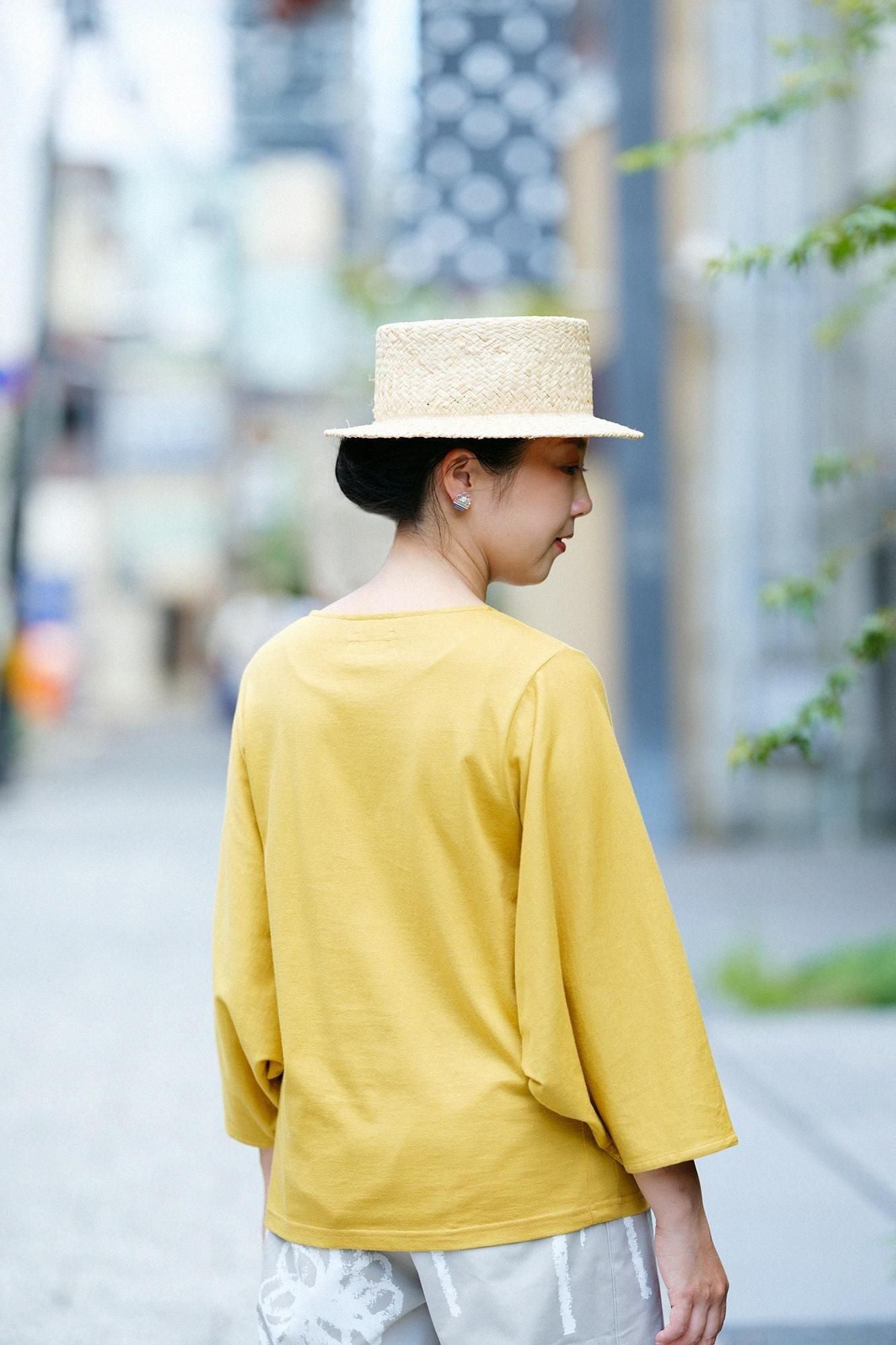 Naginata-Ärmelfalten Jiban/Senffarbe