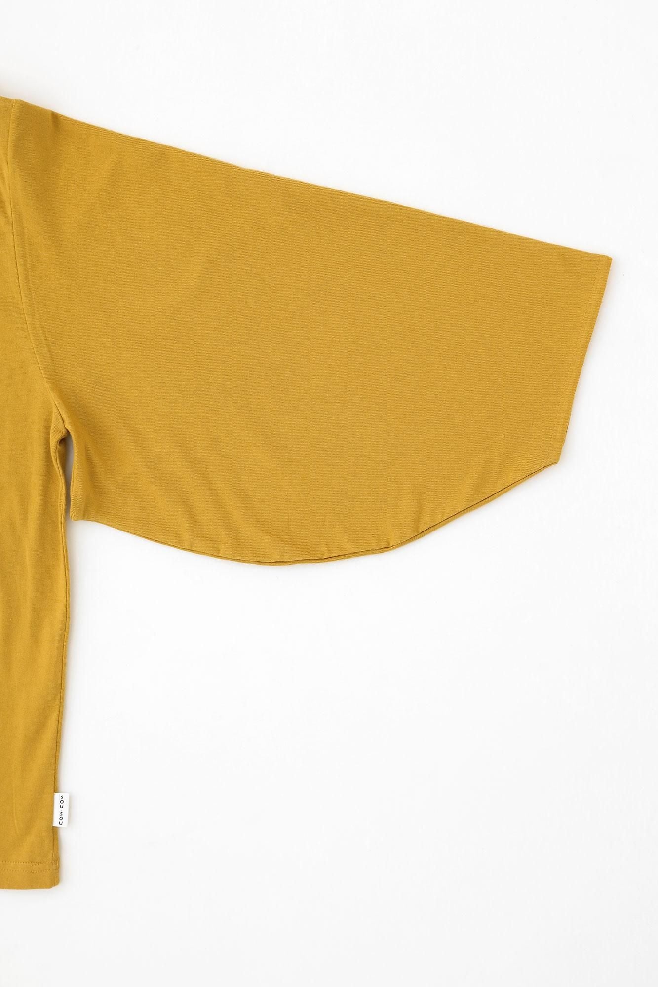 Naginata-Ärmelfalten Jiban/Senffarbe