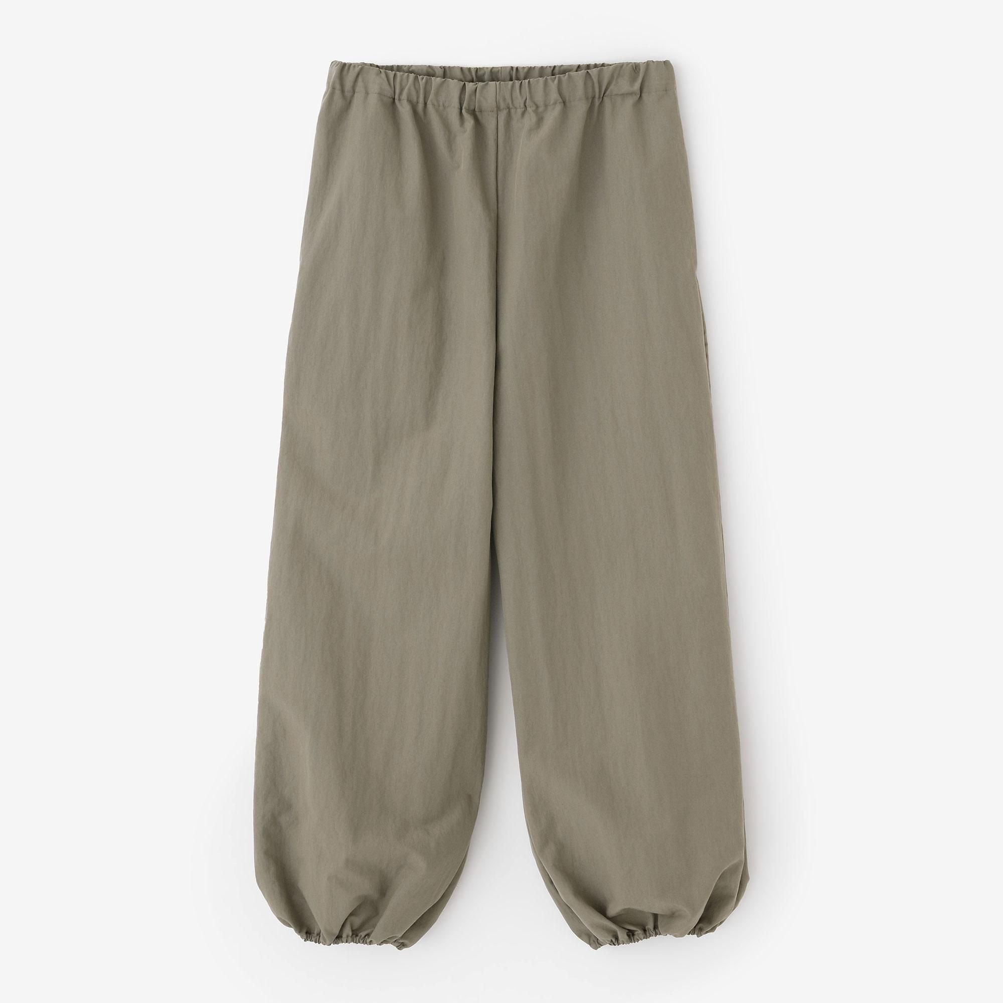 棉尼龙慢跑裤/苔藓灰色