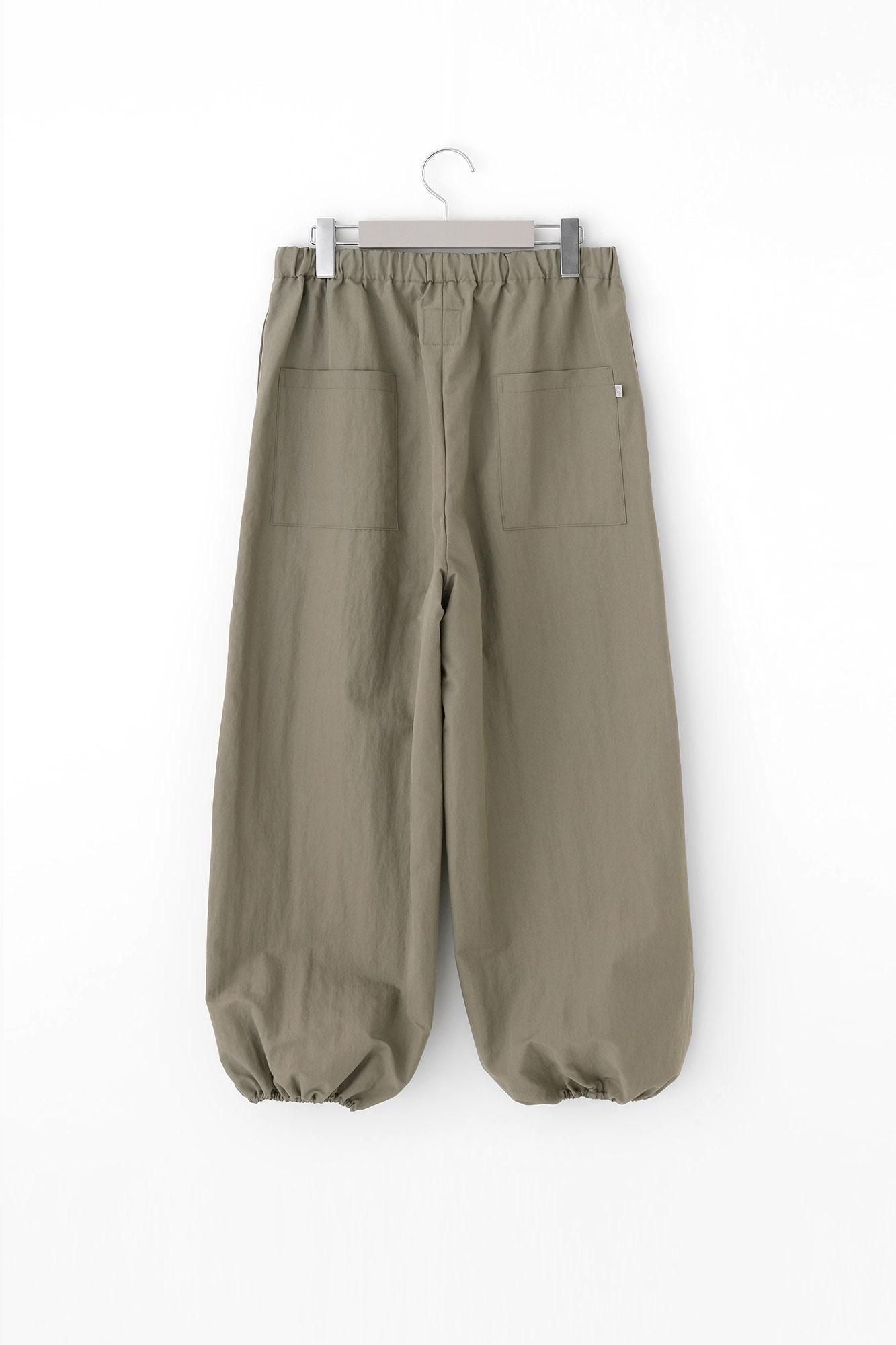 棉尼龙慢跑裤/苔藓灰色