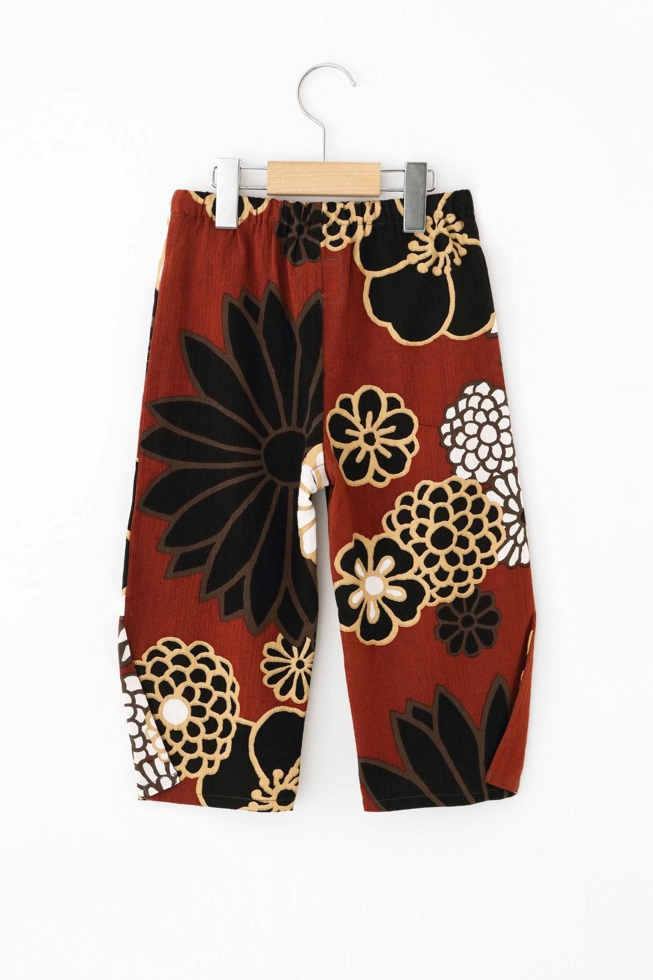 ●高島縮棉20/20童裝長褲 蕾/金襴緞子2