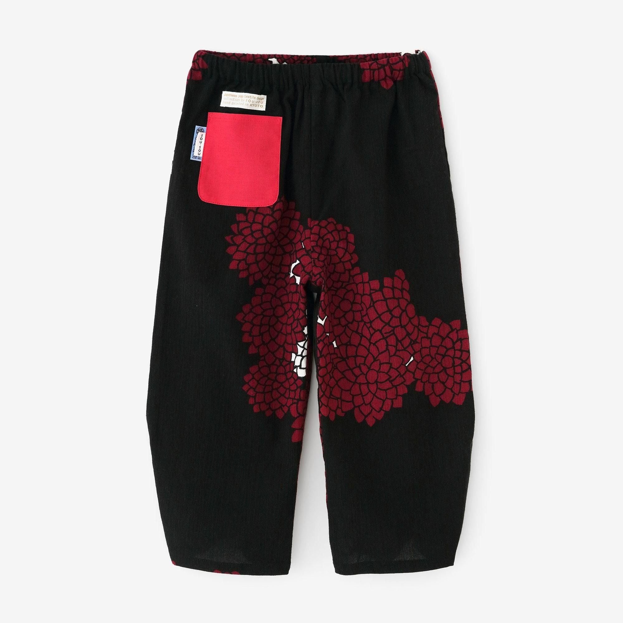 ●高島縮棉20/20童裝長褲 蕾/雲間菊