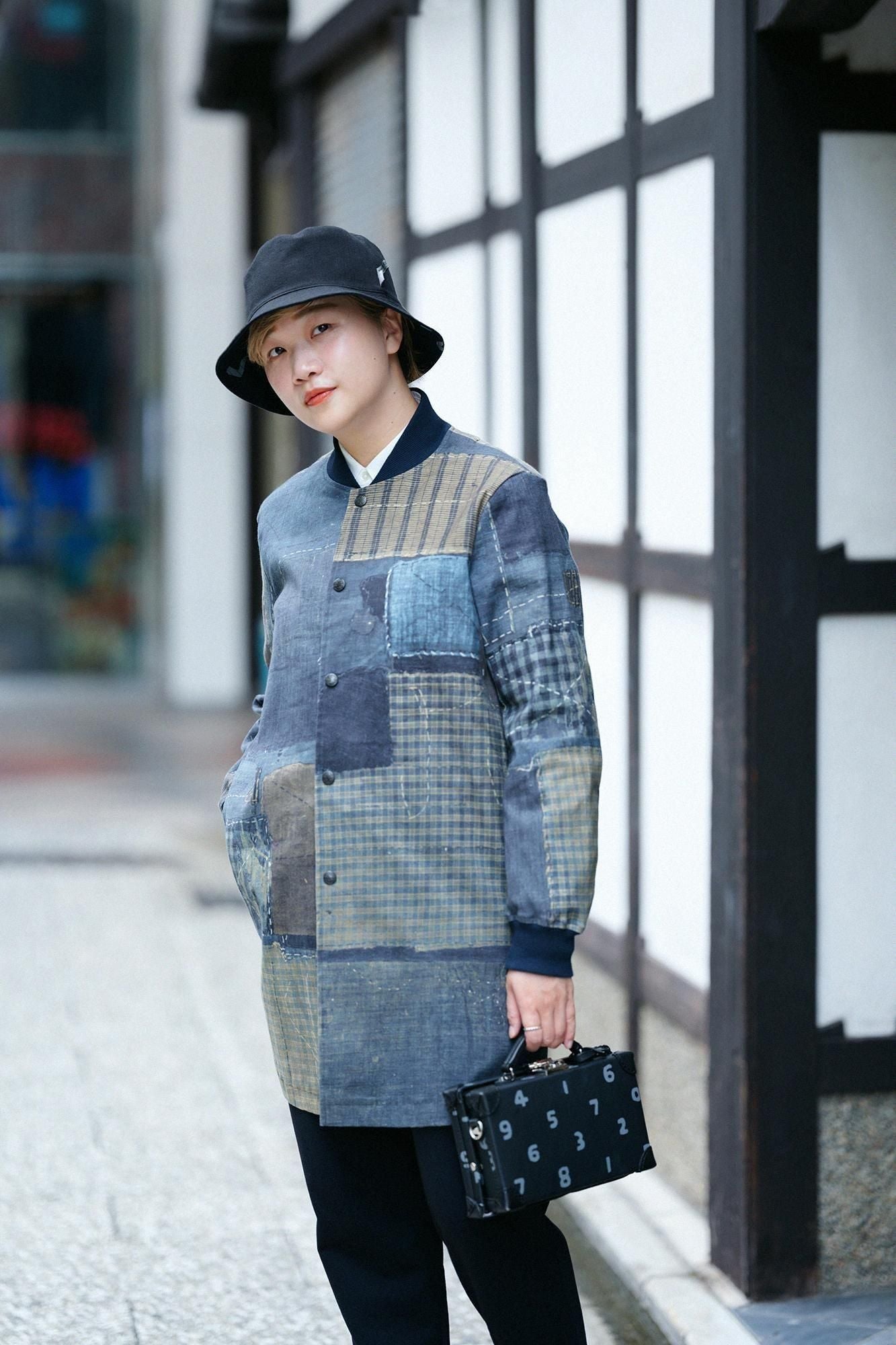 亚麻棉弹力夹克衫/BORO IJ