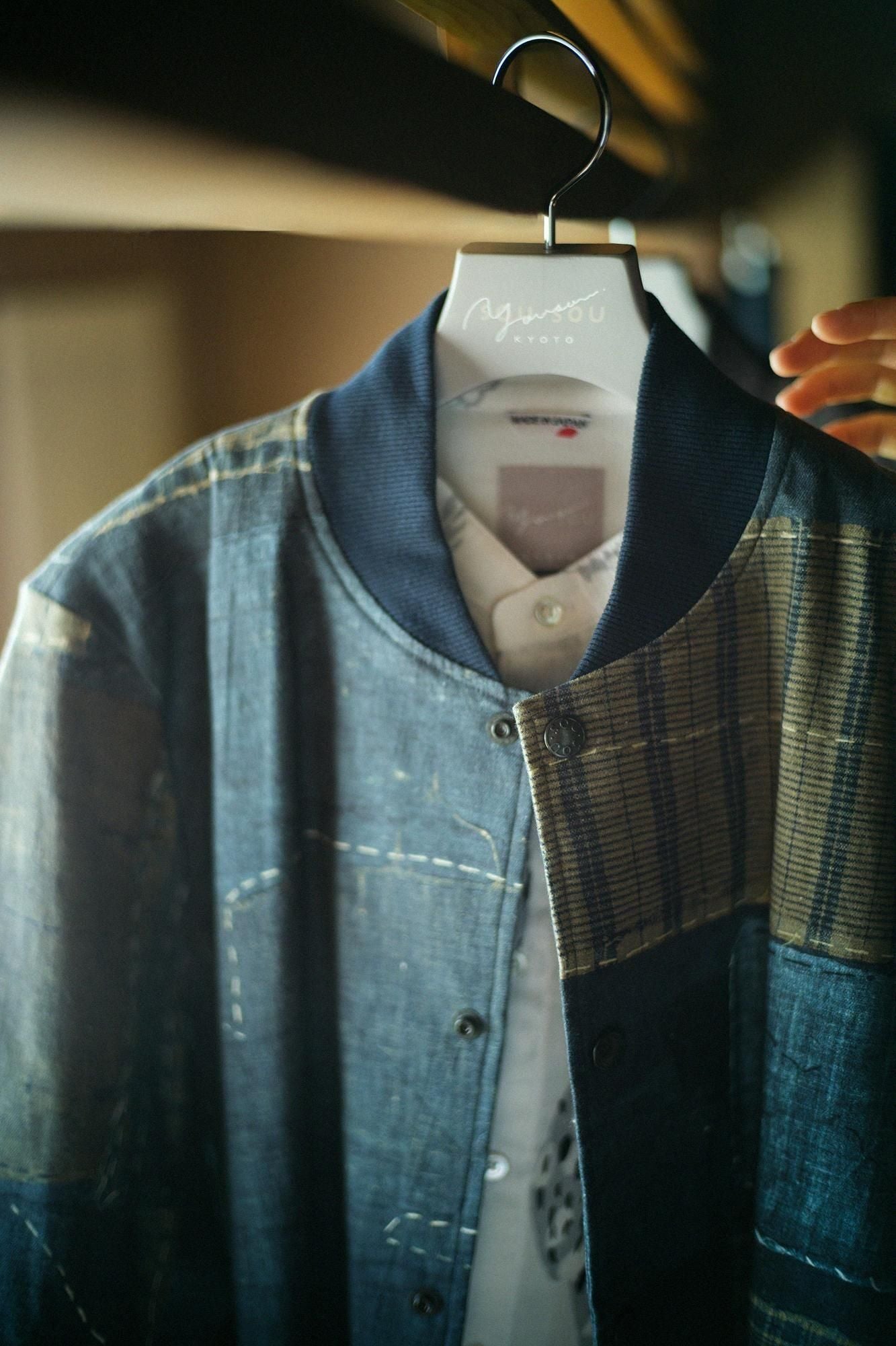 亚麻棉弹力夹克衫/BORO IJ