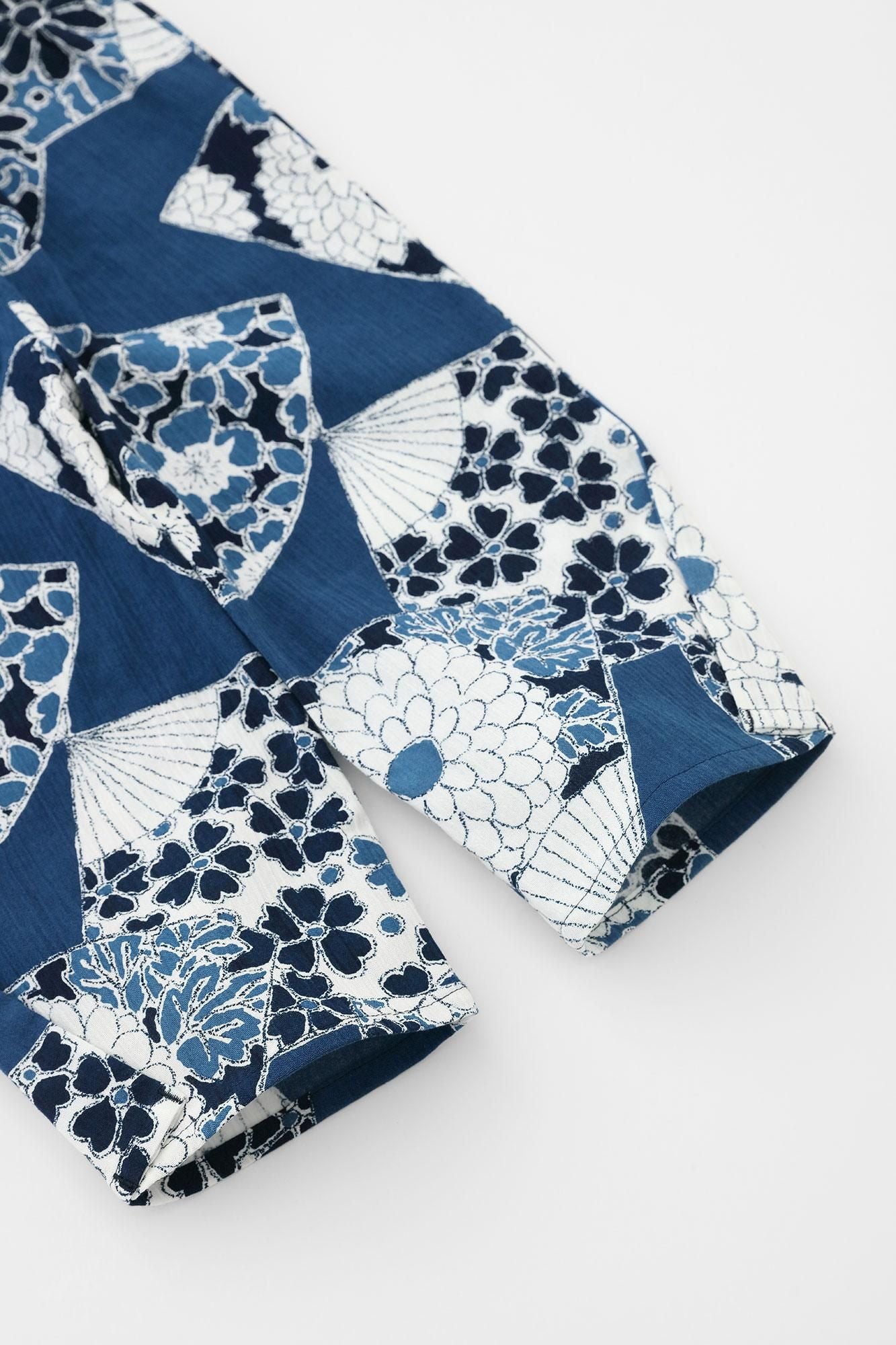 ●高島縮棉20/20 愛奈森童裝長褲 蕾/扇子