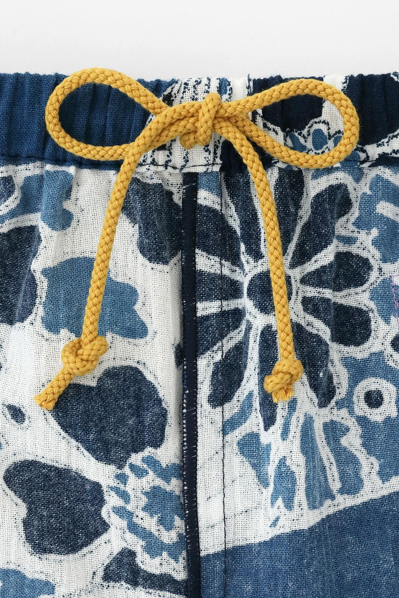 ●高島縮棉20/20 愛奈森童裝長褲 蕾/扇子