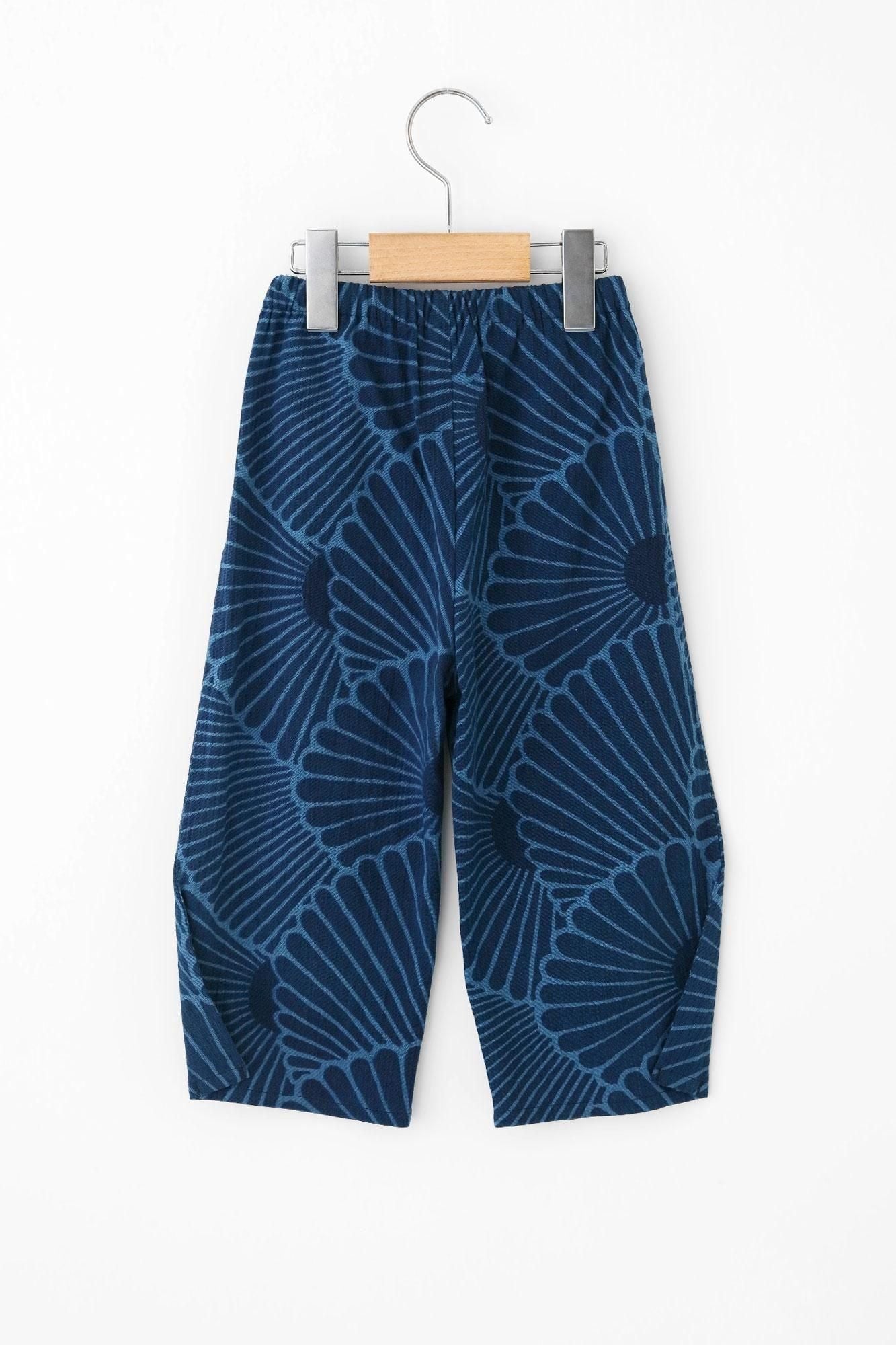 ●高島縮棉20/20 愛奈森童裝長褲 蕾/菊扇